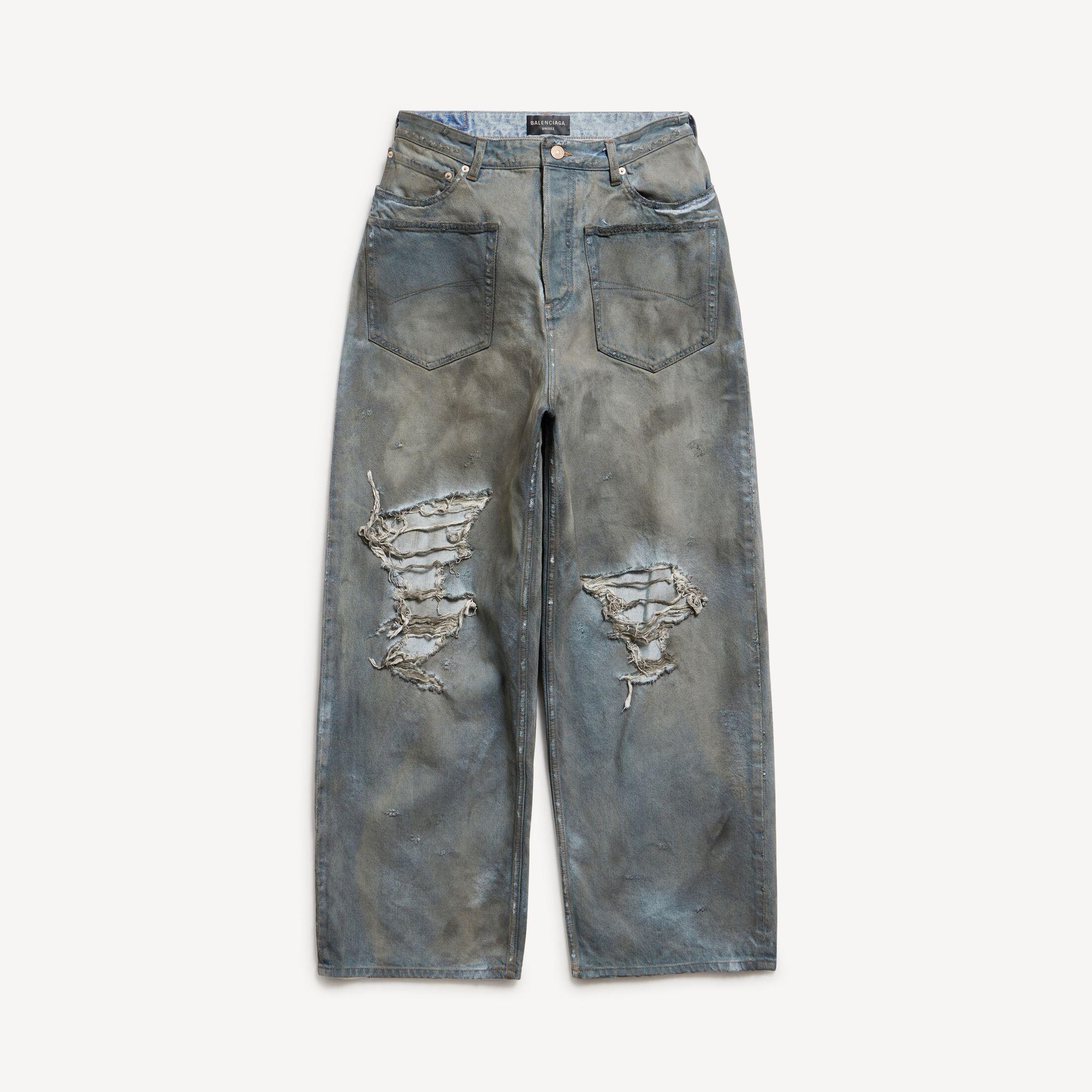 パンツ 375 BALENCIAGA patched pocket baggy XL Balenciaga Patched Pockets Baggy Jeans in Gray | Lyst
