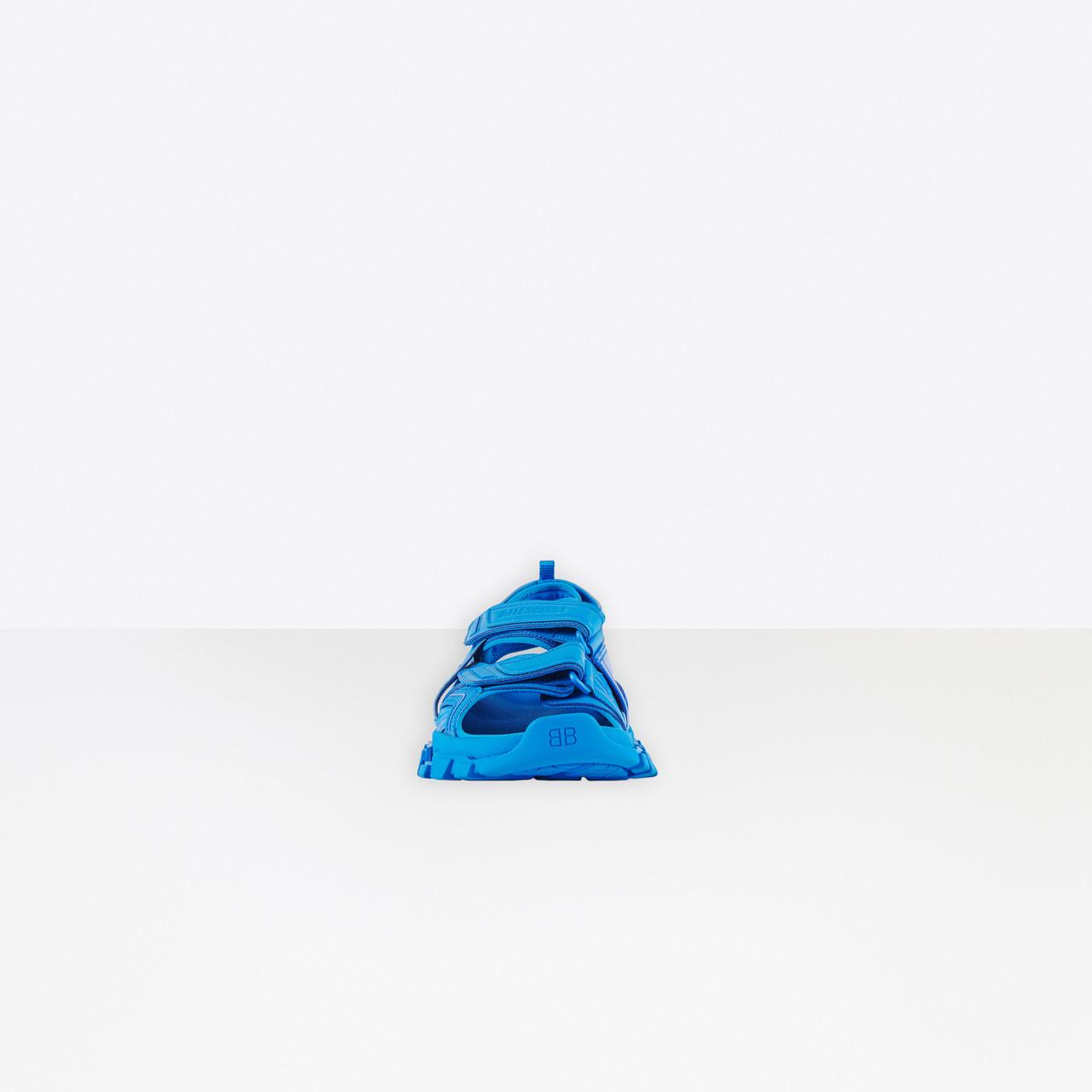 balenciaga track sandals blue