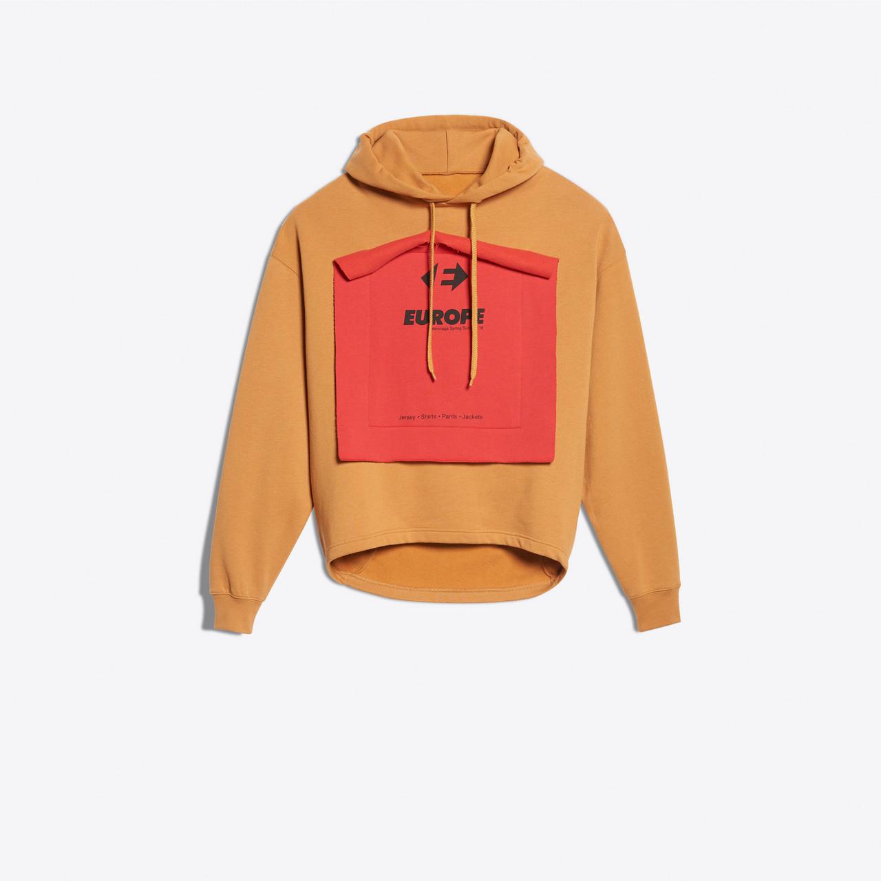 balenciaga hoodie orange