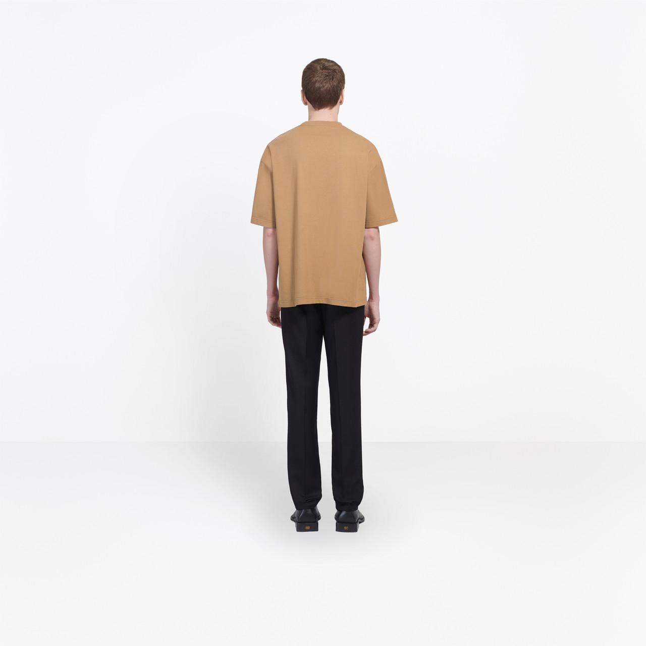 Balenciaga Cotton Bb T-shirt in Beige (Natural) for Men | Lyst