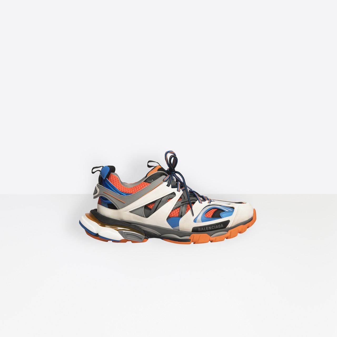 Balenciaga Synthetic Track Trainers in Orange for Men | Lyst