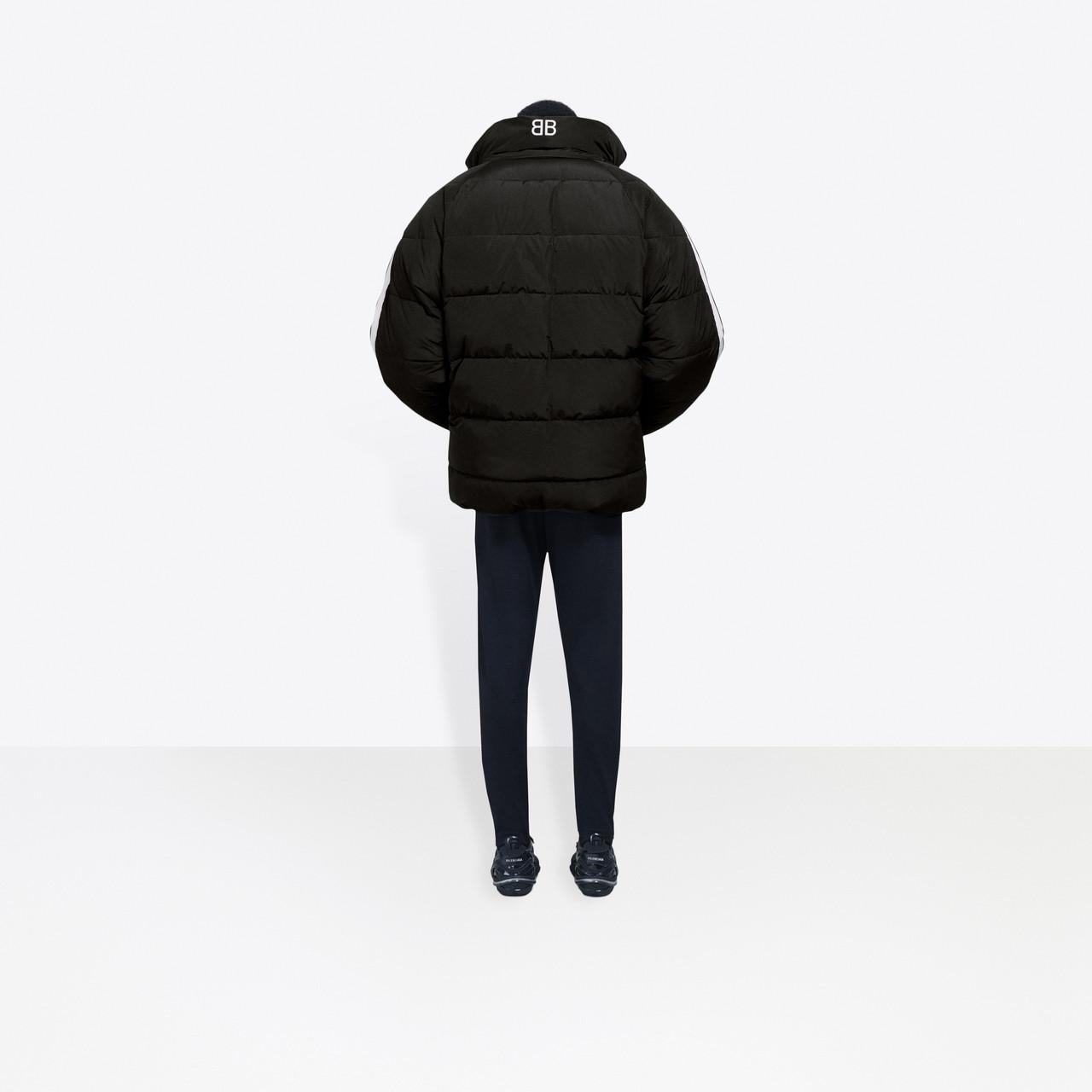 black pillow puffer jacket