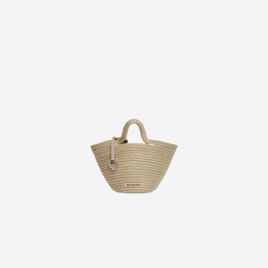 Balenciaga Synthetic Ibiza Small Basket With Strap in Beige (Natural) | Lyst