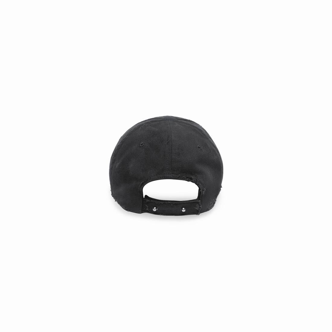 Balenciaga Heavy Piercing Cap in Black | Lyst