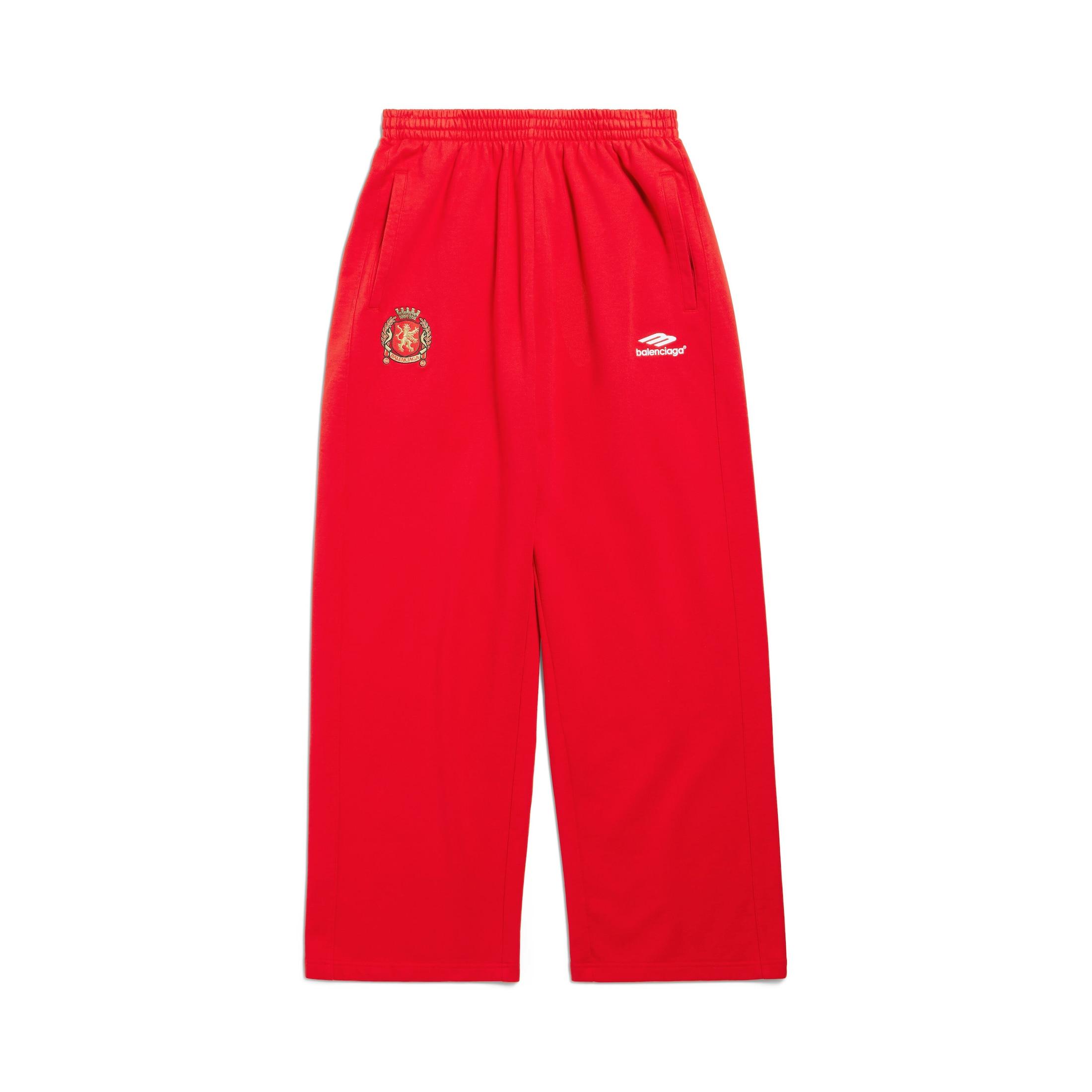 Balenciaga Soccer Baggy Sweatpants in Red for Men | Lyst Balenciaga Soccer Baggy Sweatpants in Red for Men | Lyst
