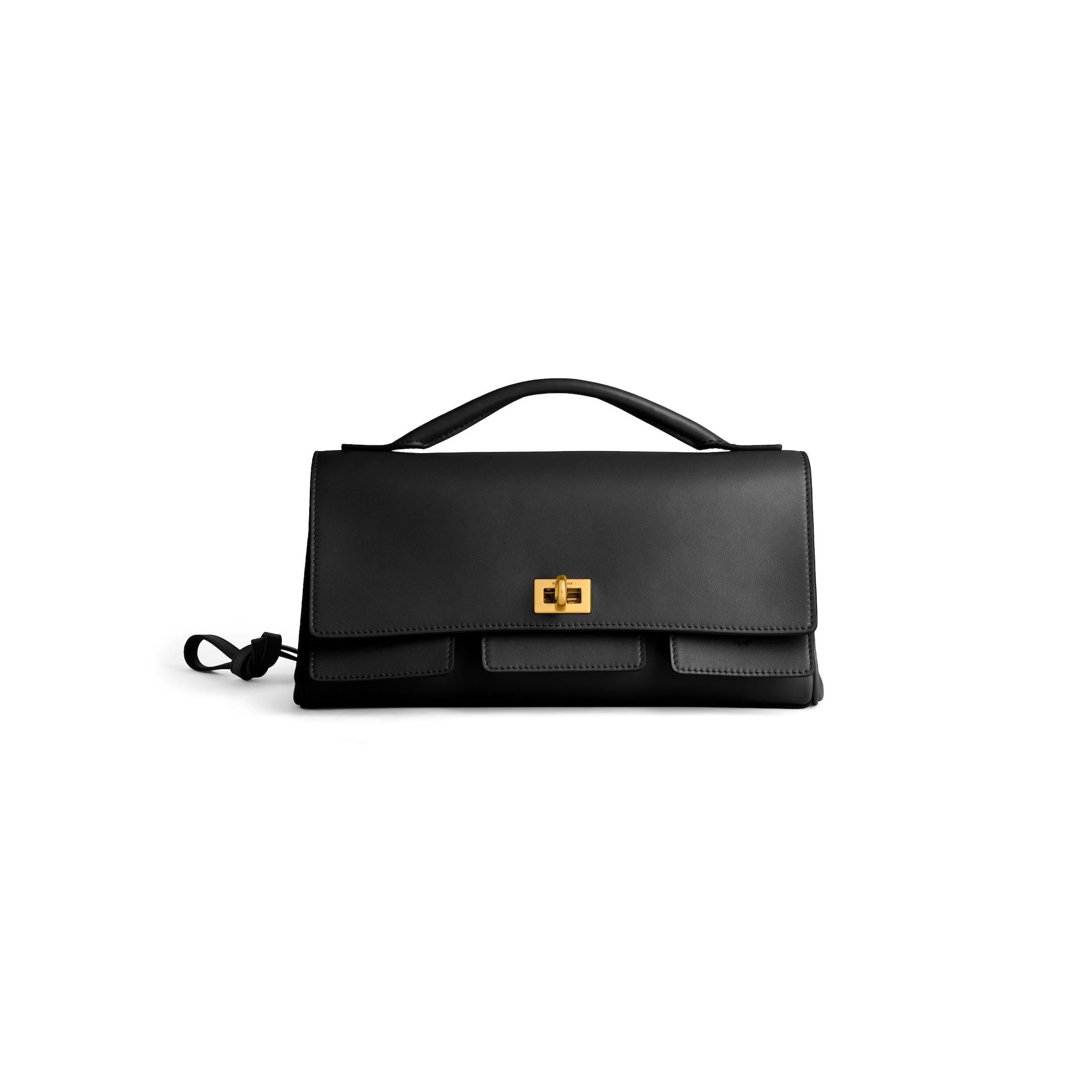 Balenciaga Bel Air Clutch On Strap Small in Black | Lyst