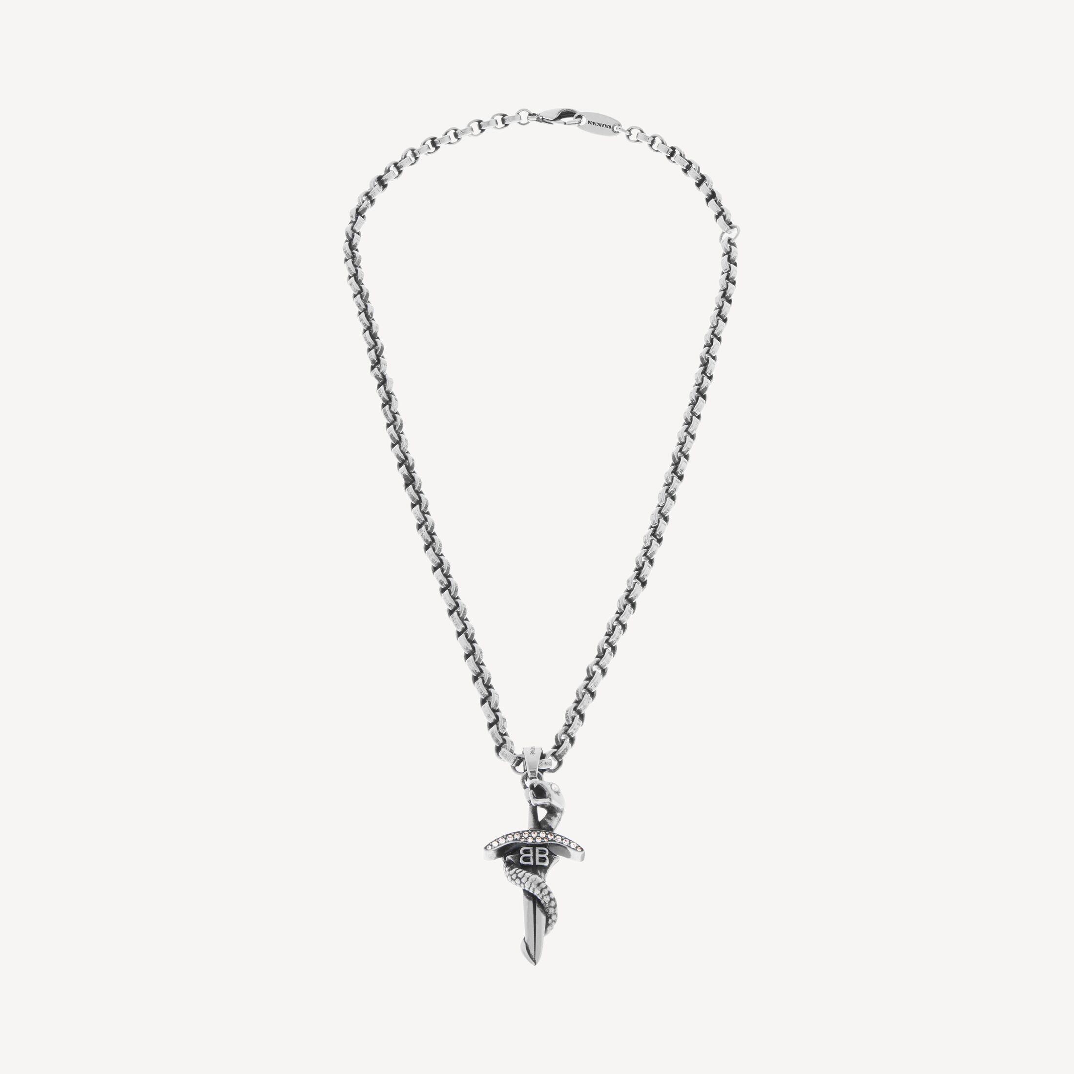 Balenciaga Goth Snake Necklace in Metallic | Lyst