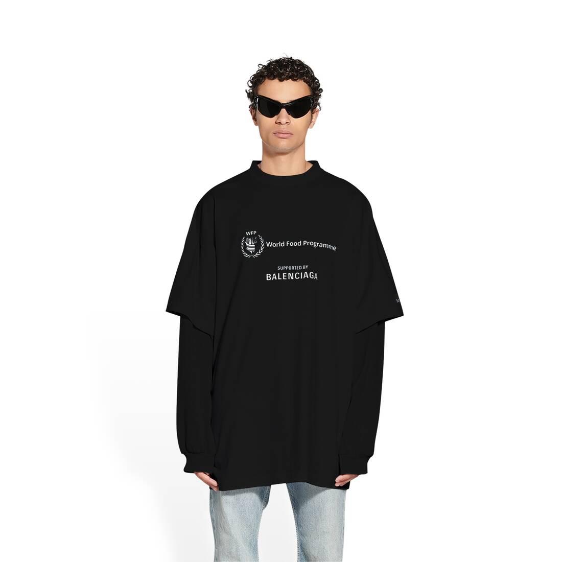 Balenciaga Wfp Double Sleeves T-shirt in Black