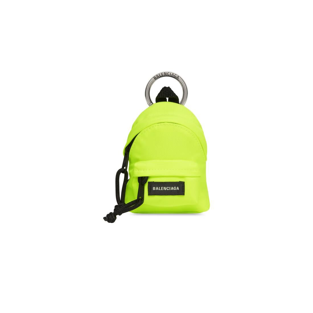 nevø Udtale når som helst Balenciaga Micro Backpack Keyring in Yellow | Lyst