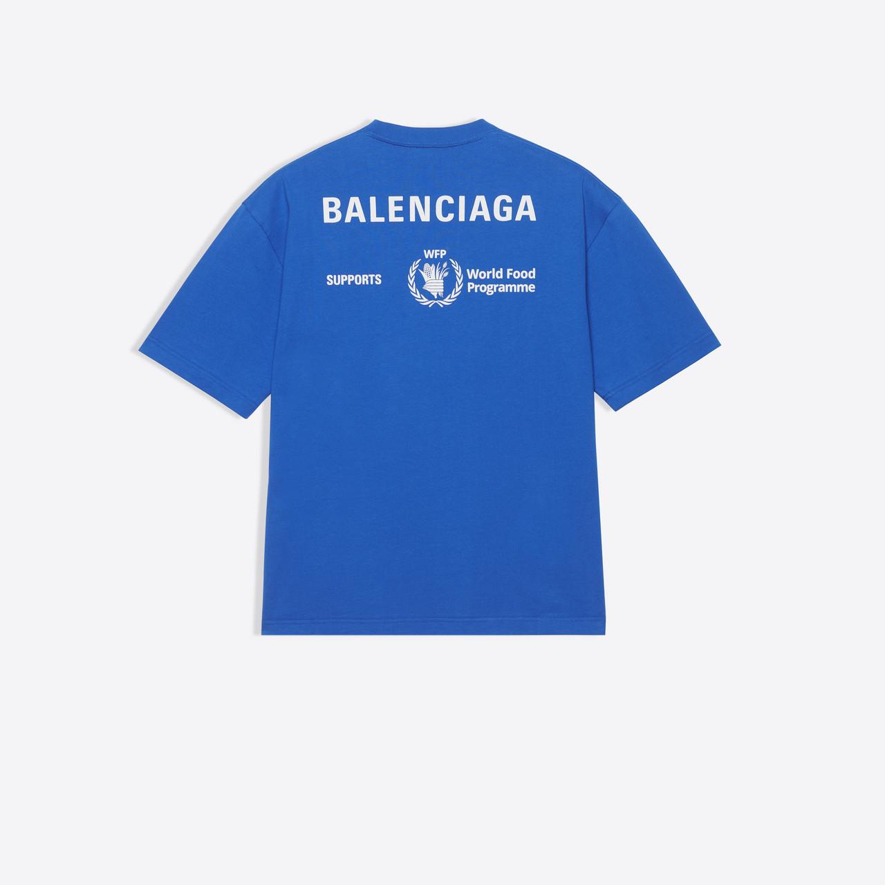 Balenciaga Cotton Wfp Medium T-shirt in Blue for Men | Lyst