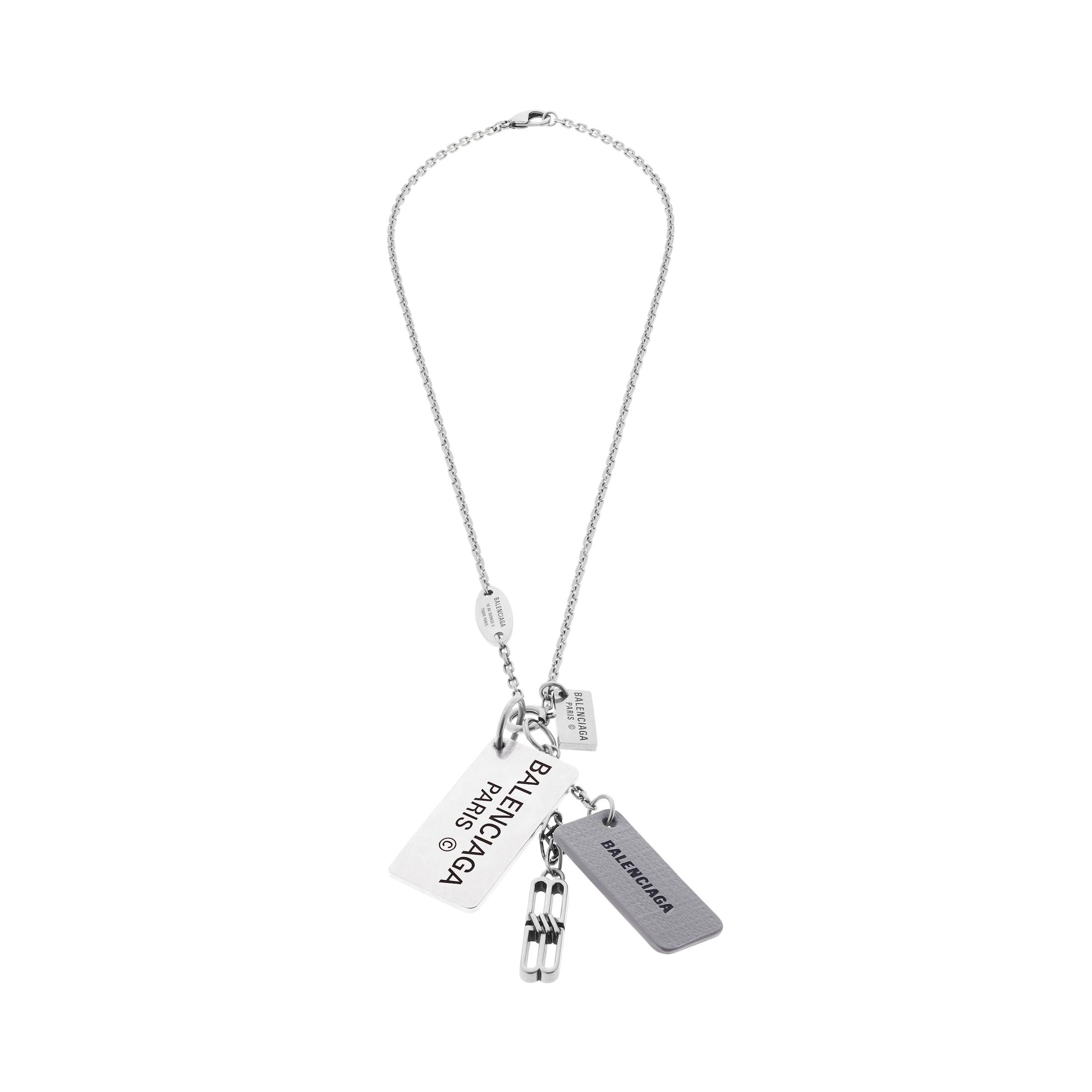 25SS new/BALENCIAGA リビエラネックレス Necklace Silver Balenciaga Chain Logo Necklace | Saks Fifth Avenue