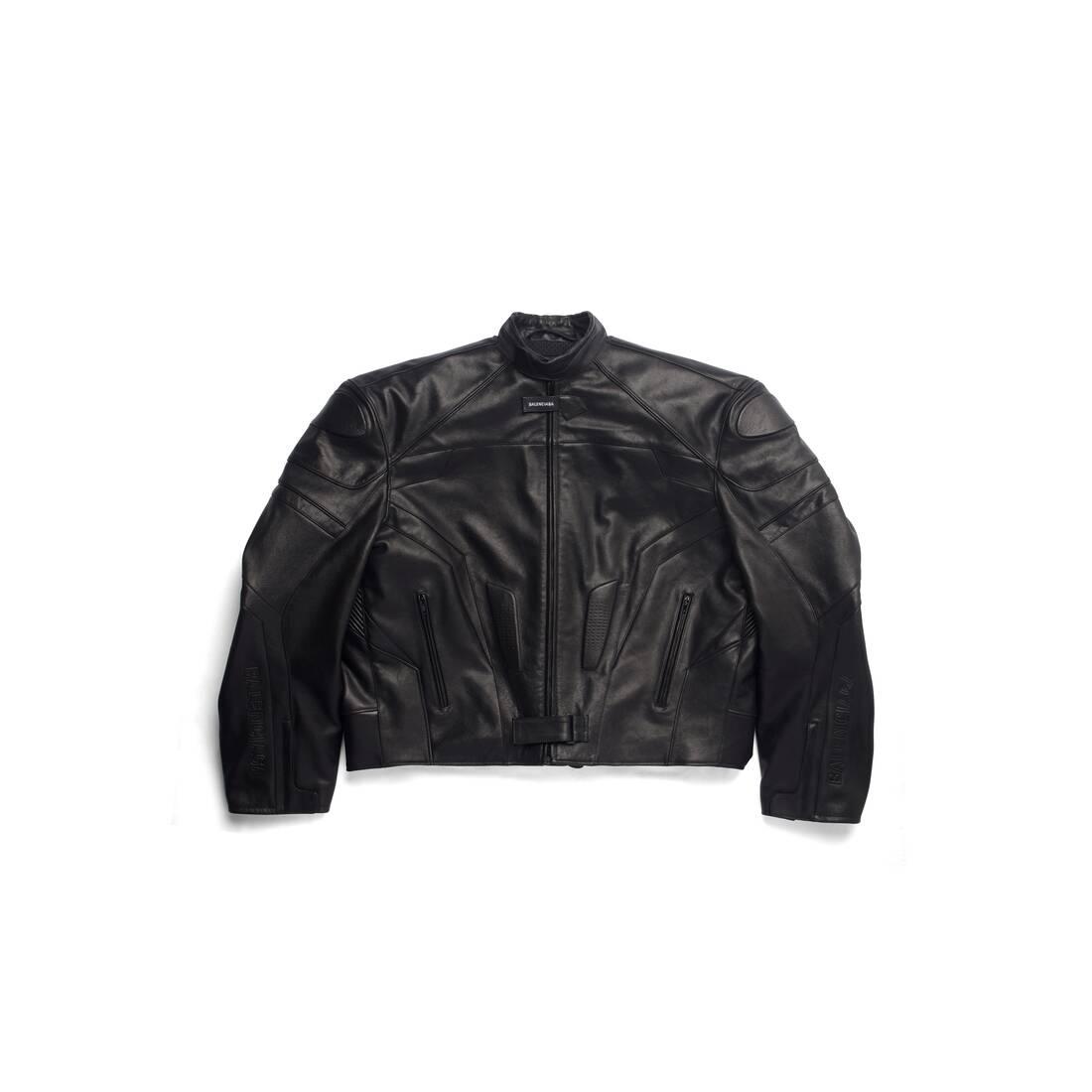 Balenciaga Oversized Biker Jacket Black for Men | Lyst
