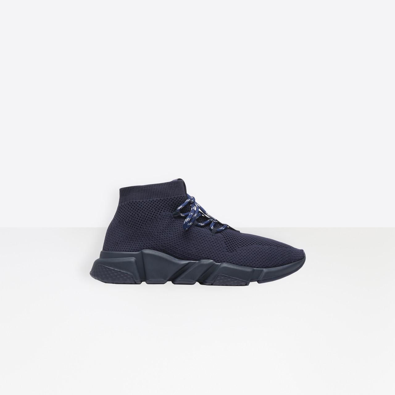 Balenciaga Speed Lace-up Sneaker in Navy (Blue) for Men | Lyst