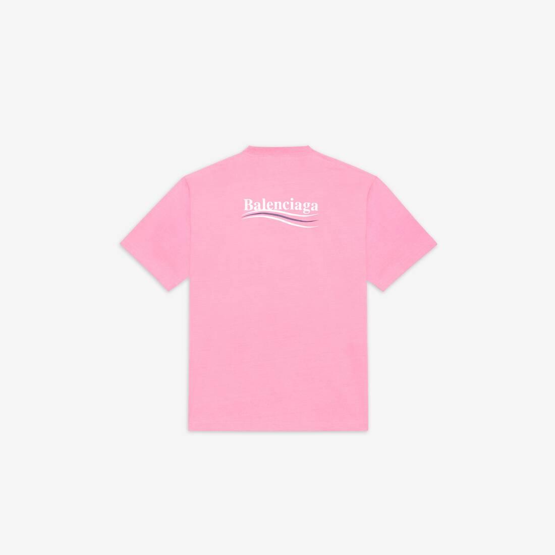 Balenciaga Political Campaign Large Fit T-shirt in Pink for Men | Lyst