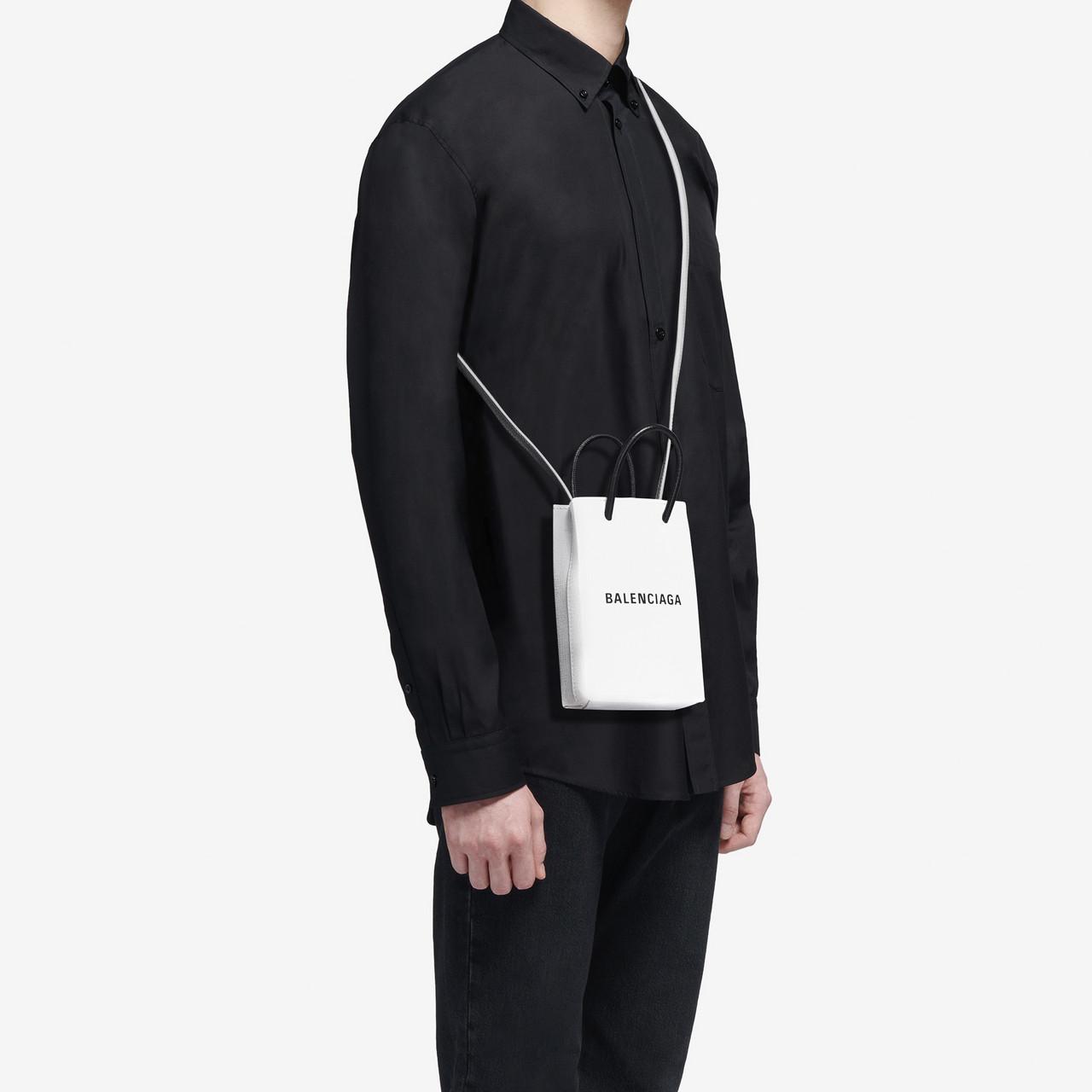 balenciaga phone bolsa white