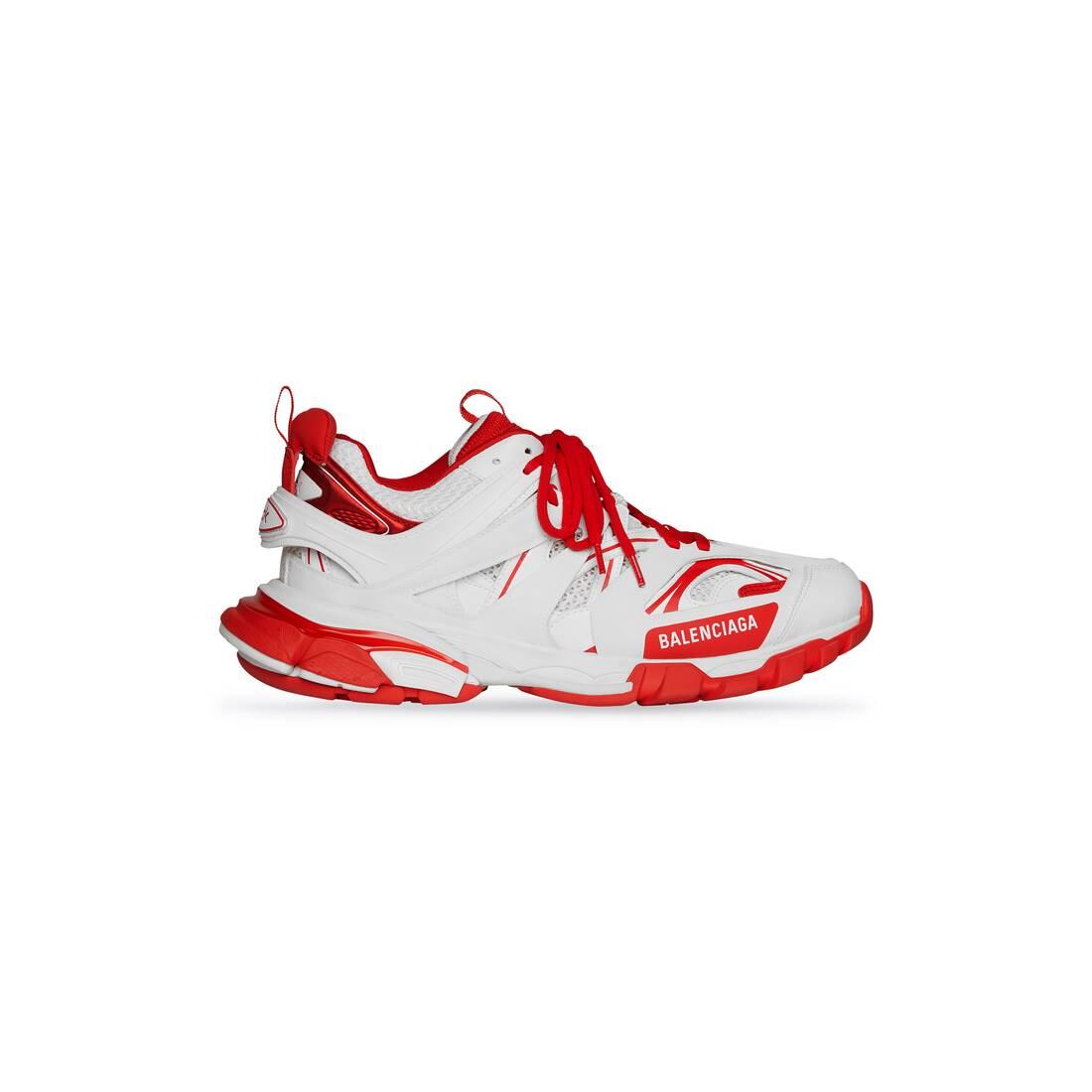 BALENCIAGA - Track Nylon, Mesh and Rubber Sneakers - Red Balenciaga
