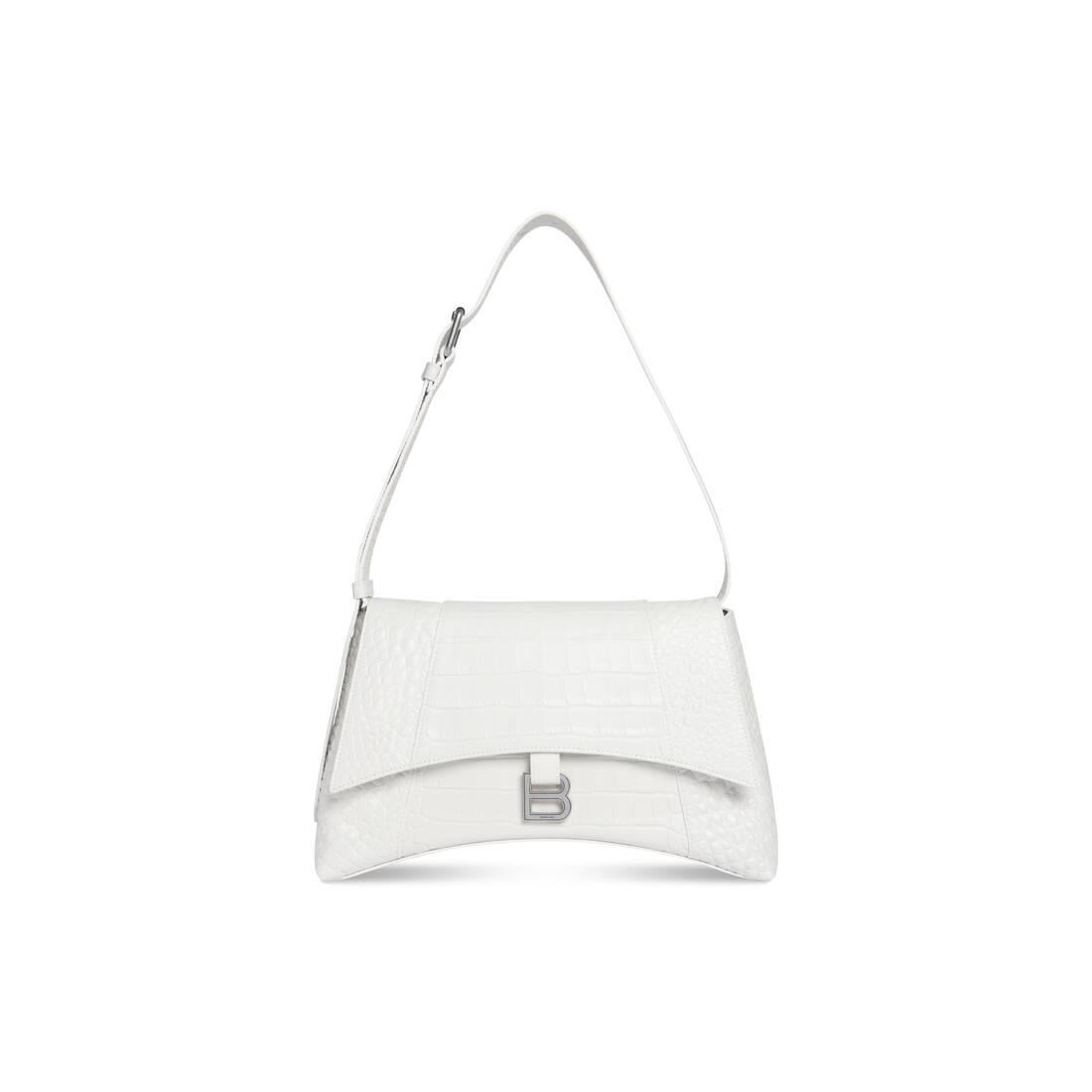 AUTHENTIC Balenciaga Downtown Small Shoulder Bag w/ Chain White