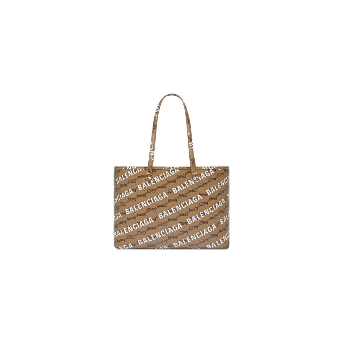Balenciaga Signature Medium East-west Shopper Bag Bb Monogram Coated ...