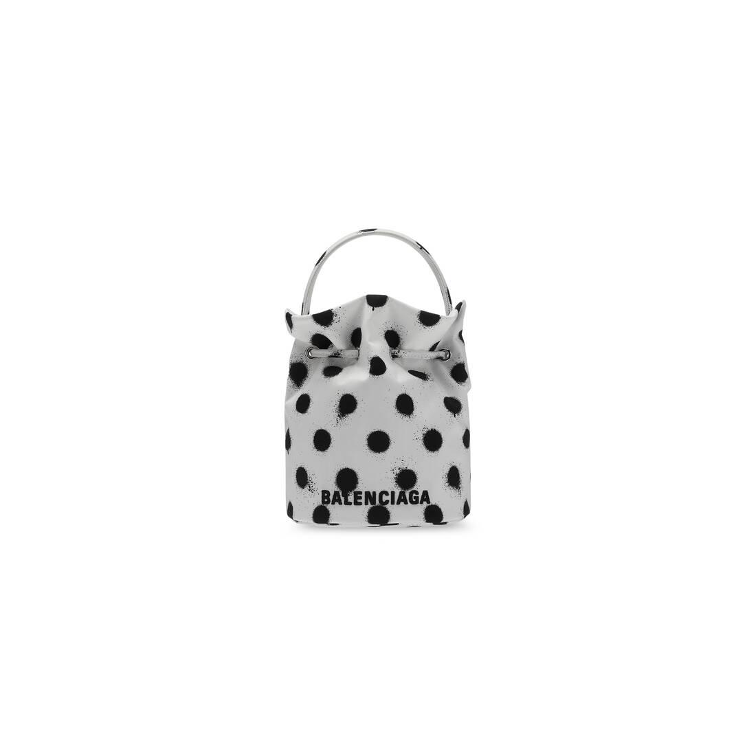 Balenciaga Polka-Dot Bucket Bag