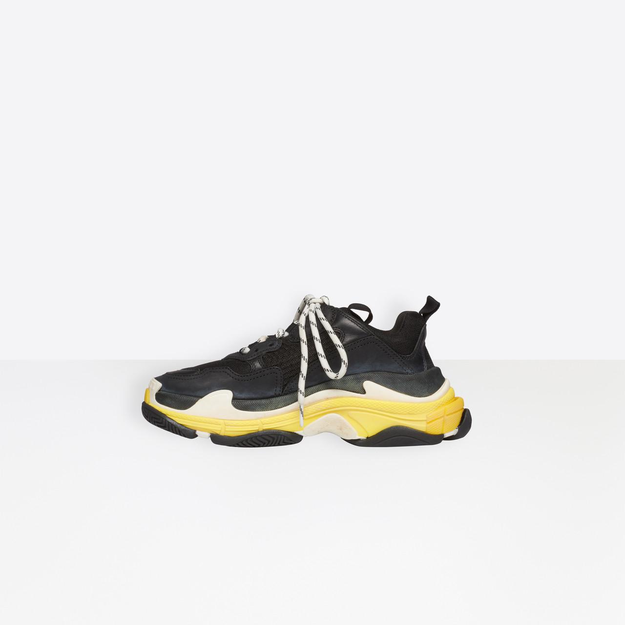 balenciaga noir jaune