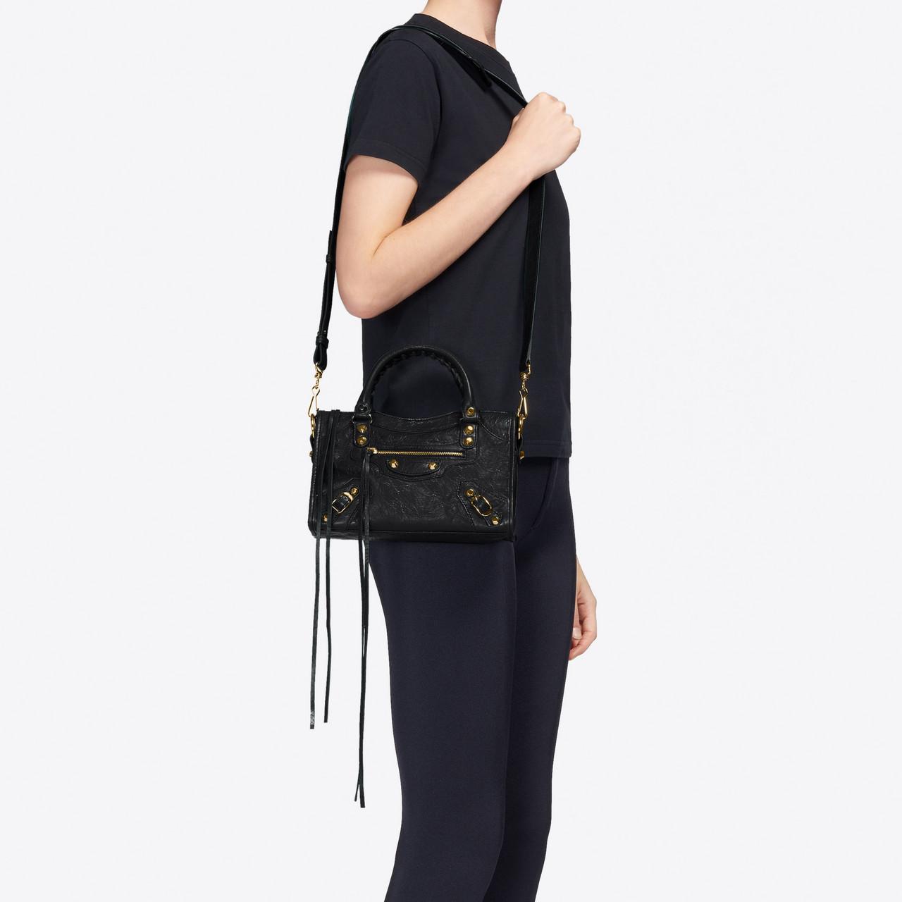 Balenciaga Classic City Mini Shoulder Bag in Black | Lyst
