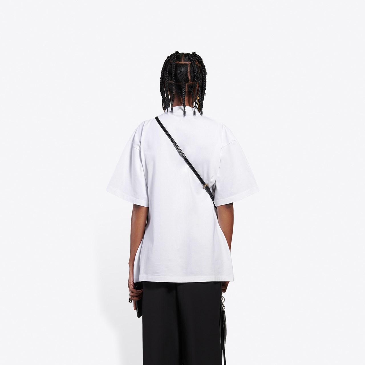 Balenciaga Scribble Logo Curved T-shirt 