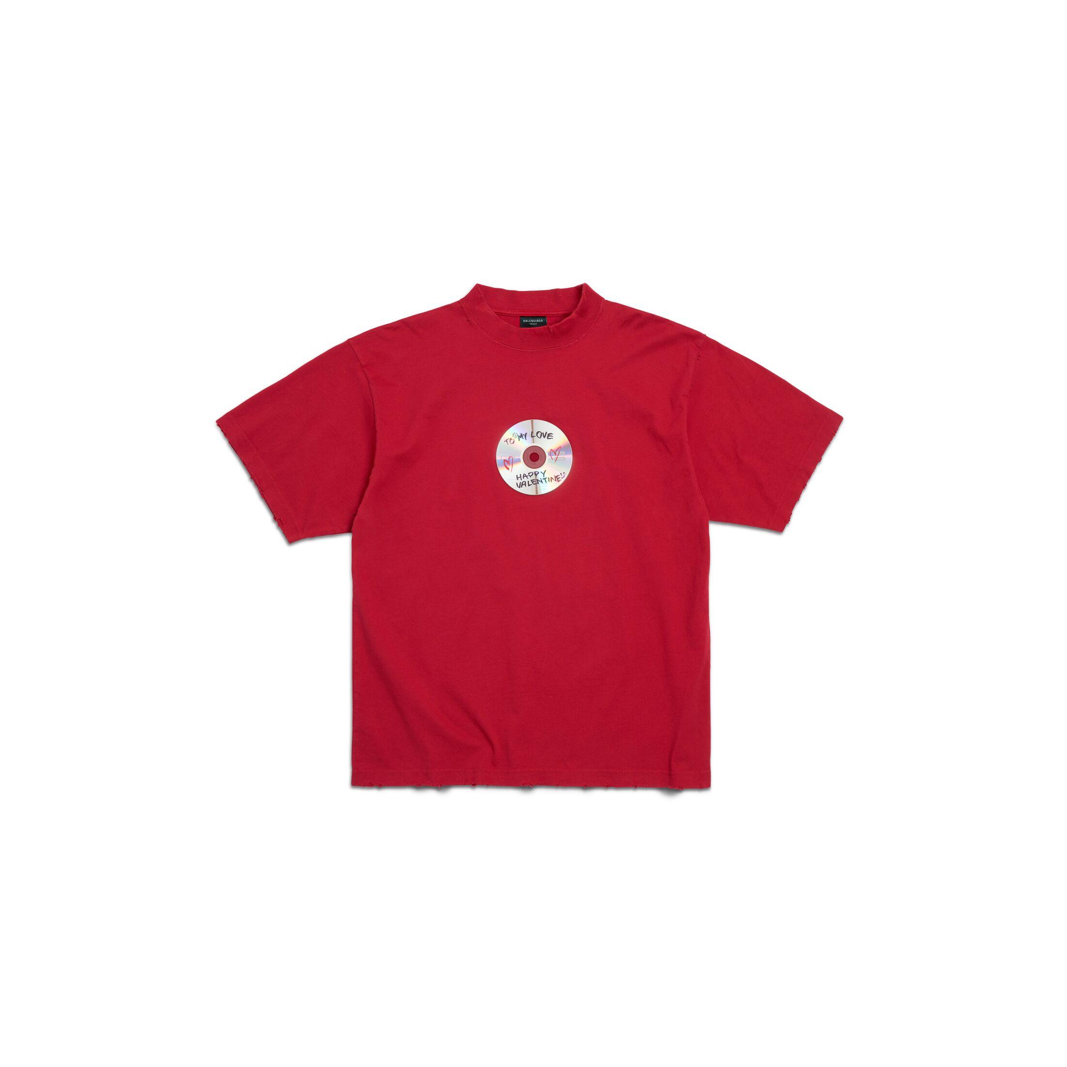 Balenciaga To My Love T-shirt Medium Fit in Red | Lyst UK
