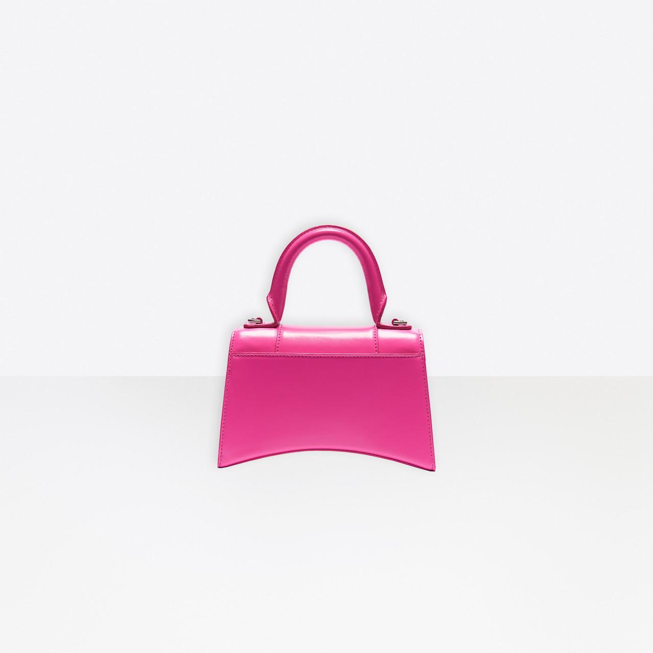 Borsa Top Handle Hourglass piccolaBalenciaga in Pelle di colore Rosa | Lyst
