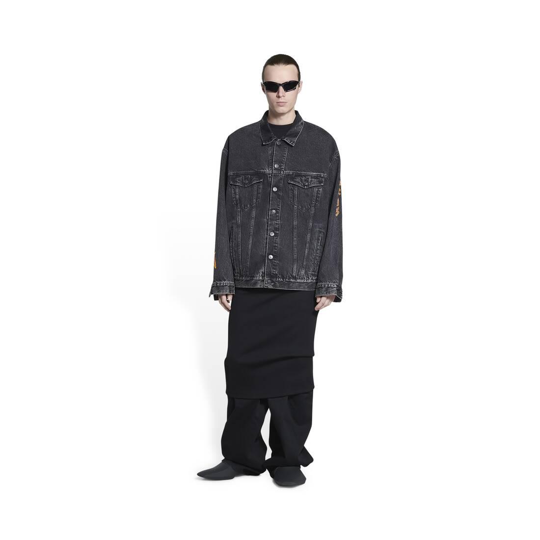 Balenciaga Metal Oversized Jacket in Black for Men | Lyst