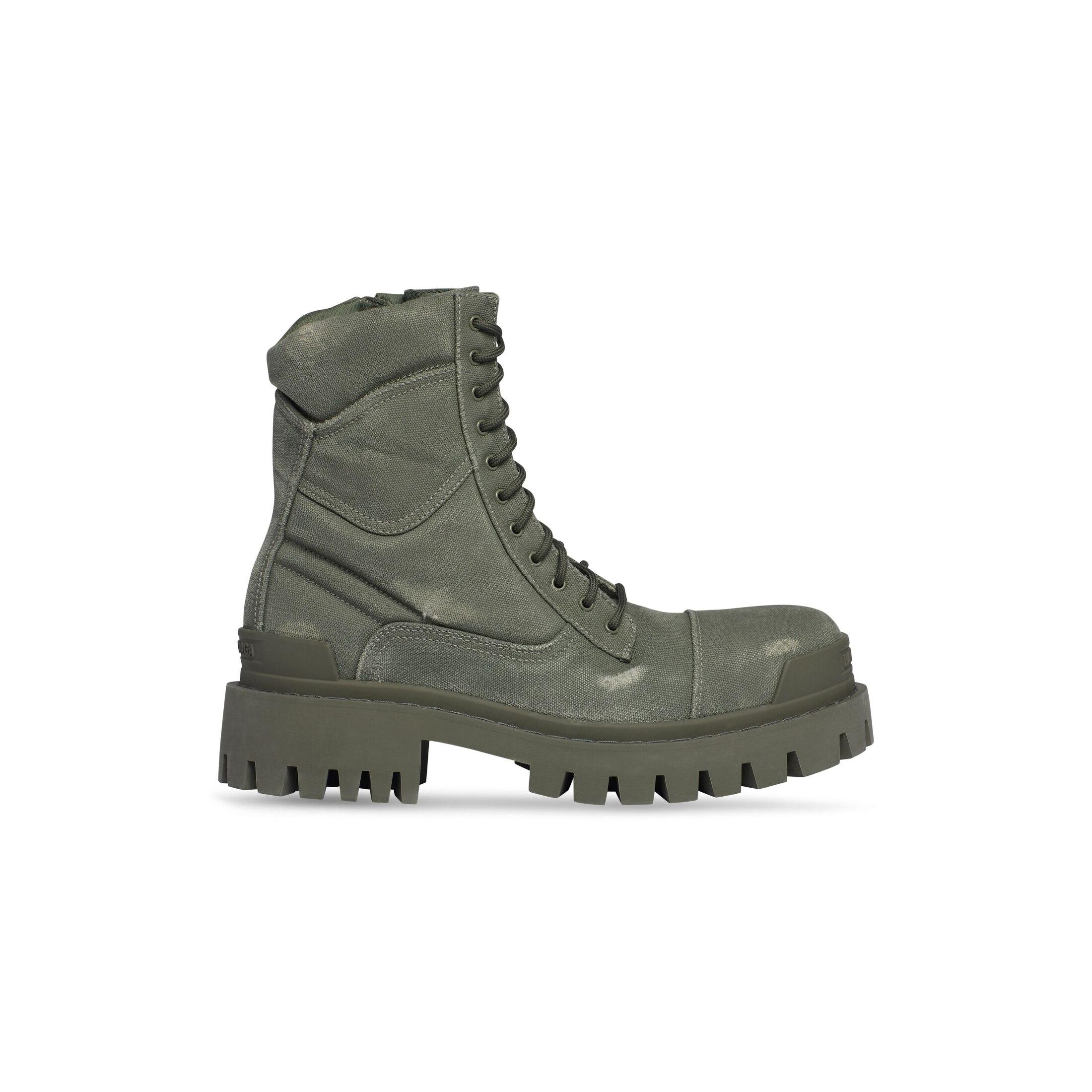 Balenciaga Combat Strike Boot in Green for Men | Lyst