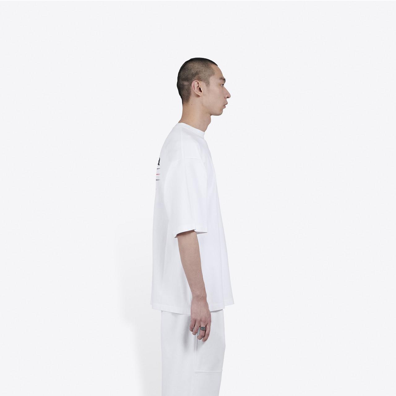 Balenciaga Political Campaign Large Fit T-shirt in White for Men 