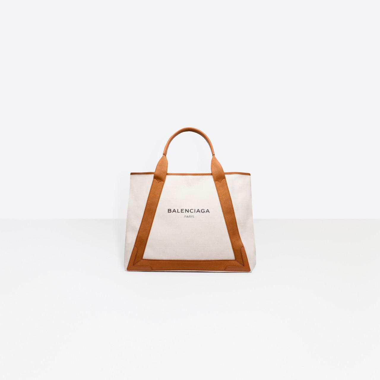 balenciaga navy cabas m