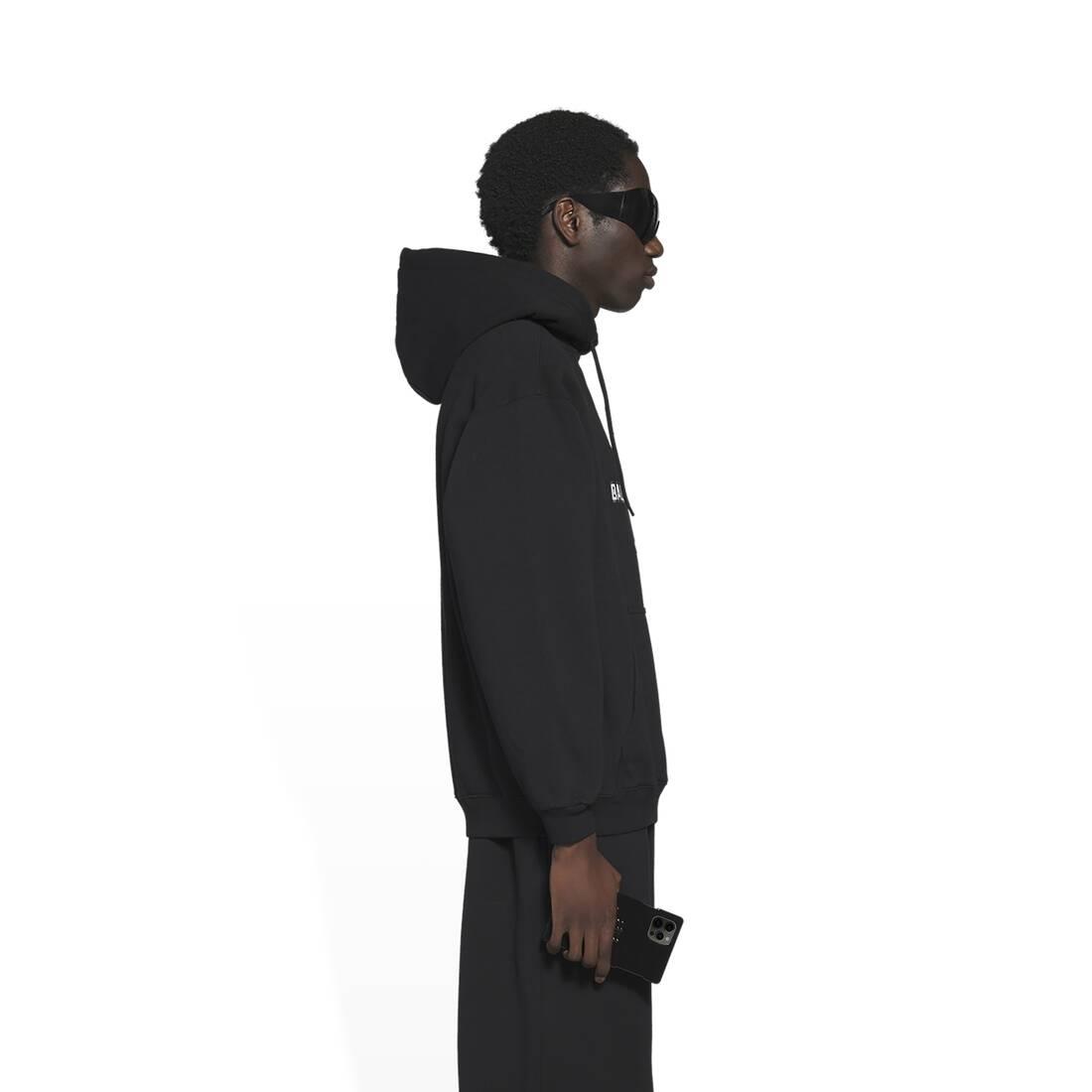 Balenciaga Bb Pixel Medium Fit Hoodie in Black for Men | Lyst