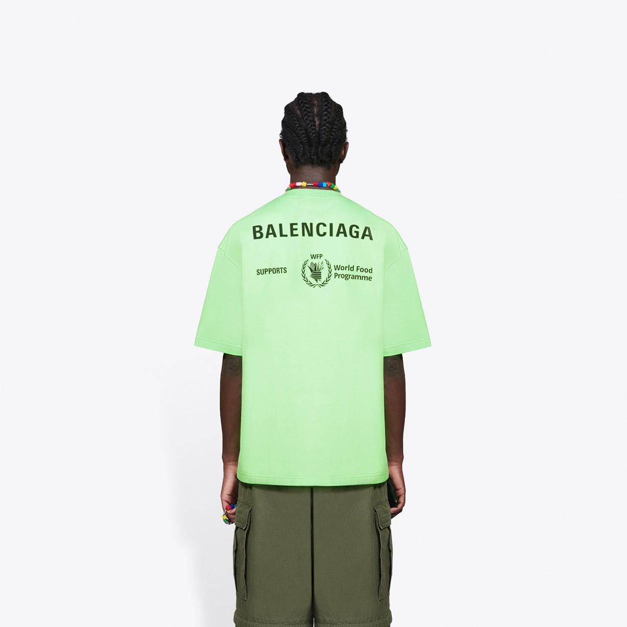 Balenciaga Cotton Wfp Medium Fit T-shirt in Green for Men | Lyst