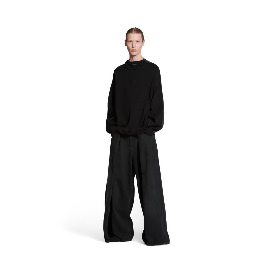 Balenciaga Political Campaign Hybrid Sweater in Black | Lyst
