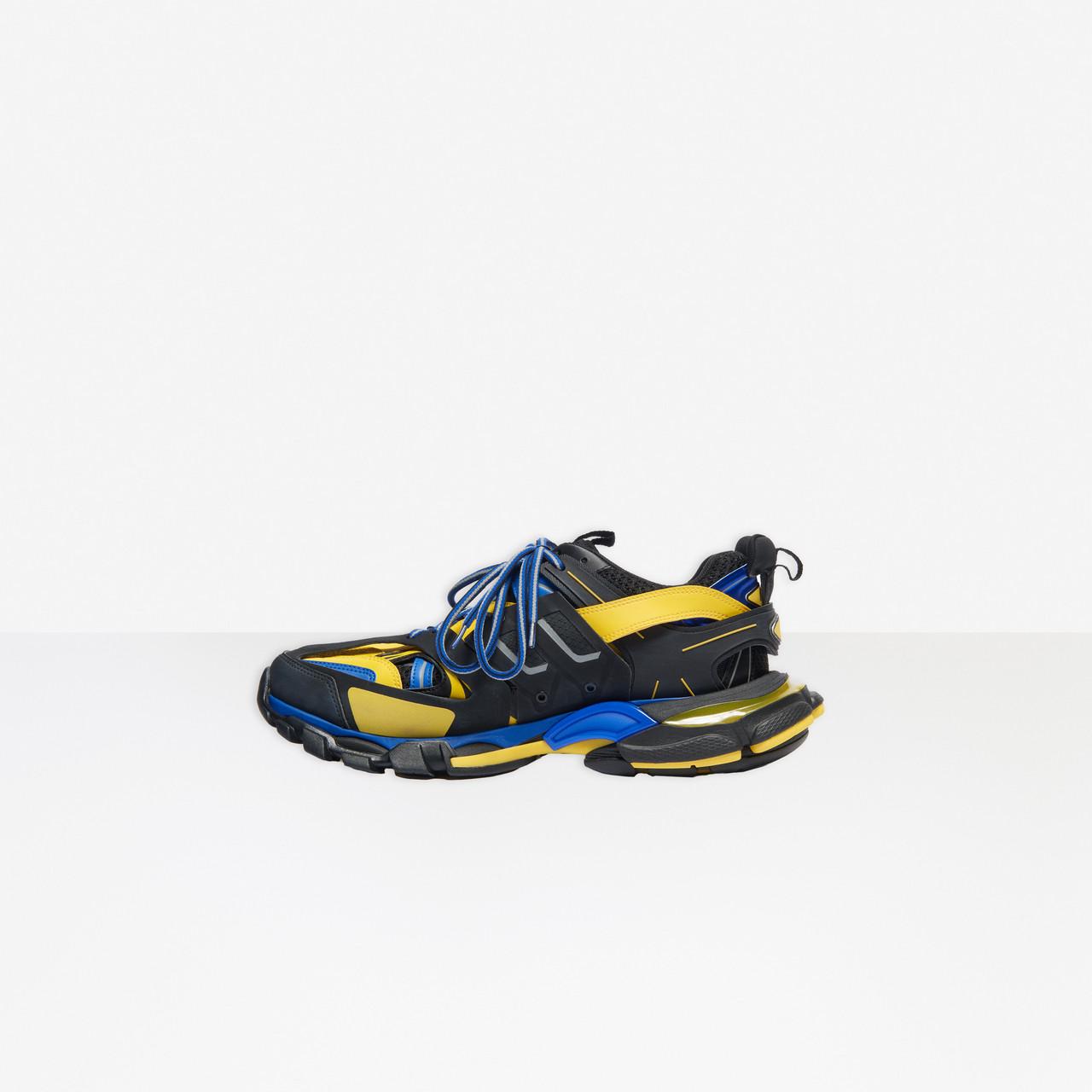 Balenciaga Synthetic Track Sneaker in Black/Yellow (Blue) for Men - Lyst