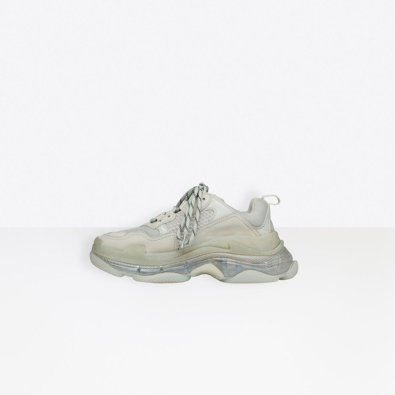 Balenciaga Synthetic Triple S Clear Sole Trainers in Grey (Gray) - Save 38%  - Lyst