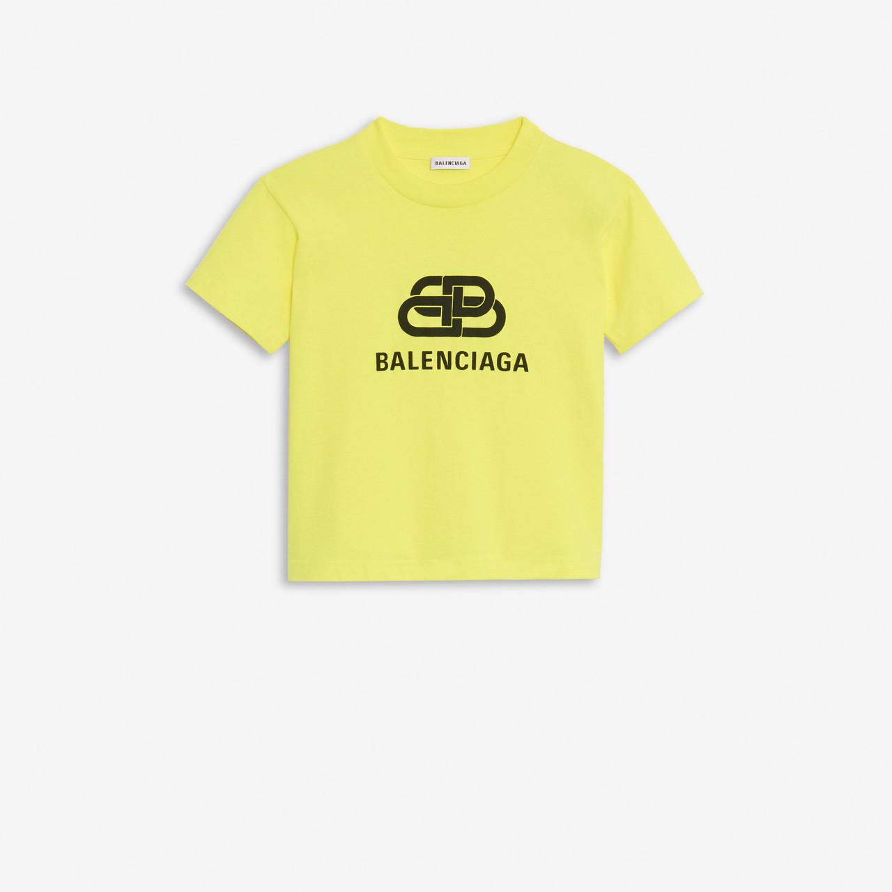 Balenciaga Cotton Bb Cropped T-shirt | Lyst