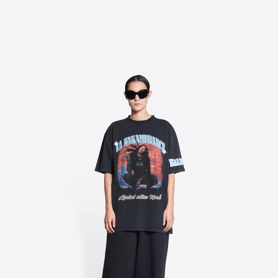 Balenciaga Music Aya Nakamura Merch T-shirt Large Fit in Black | Lyst