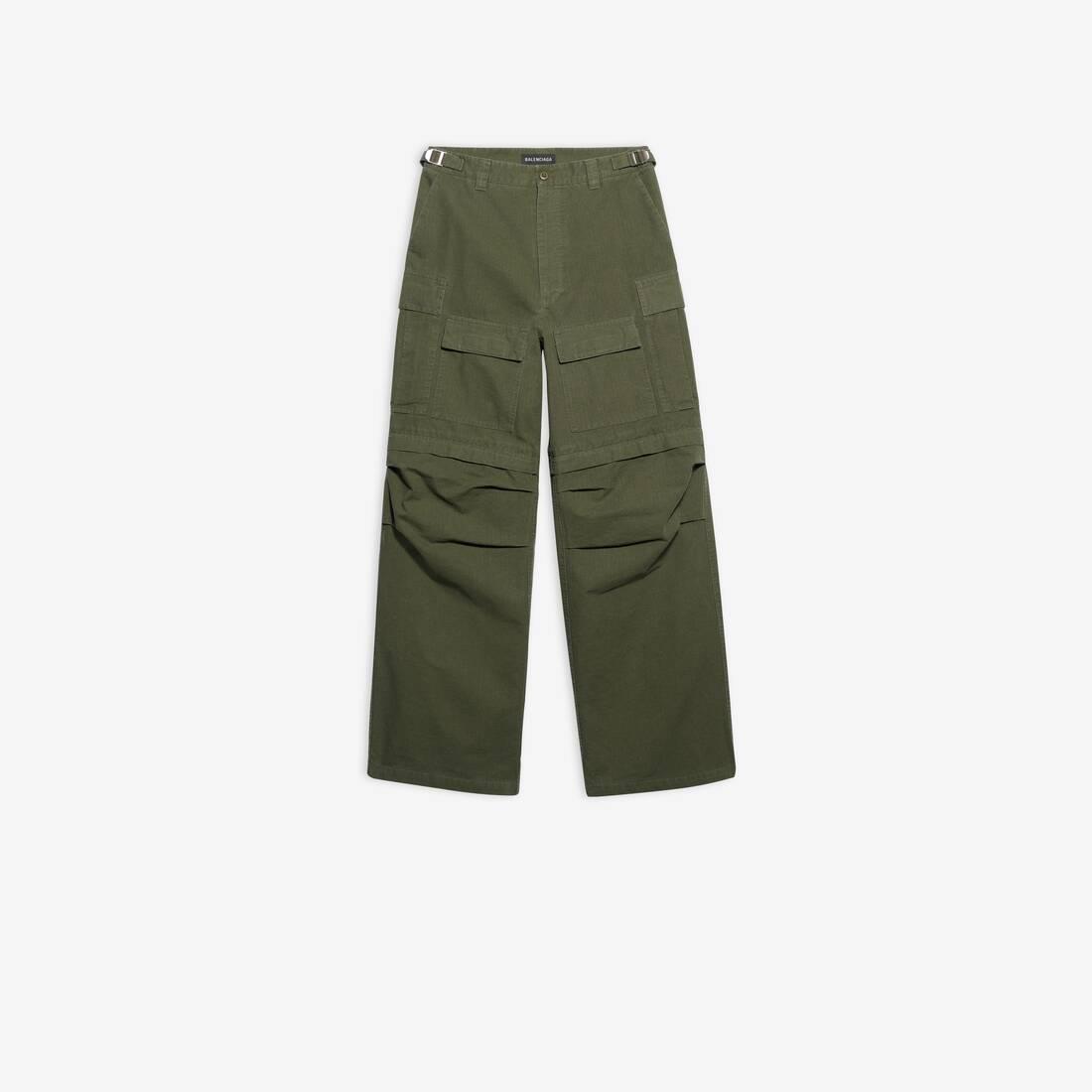 Balenciaga Large Cargo Trousers in Green for Men | Lyst