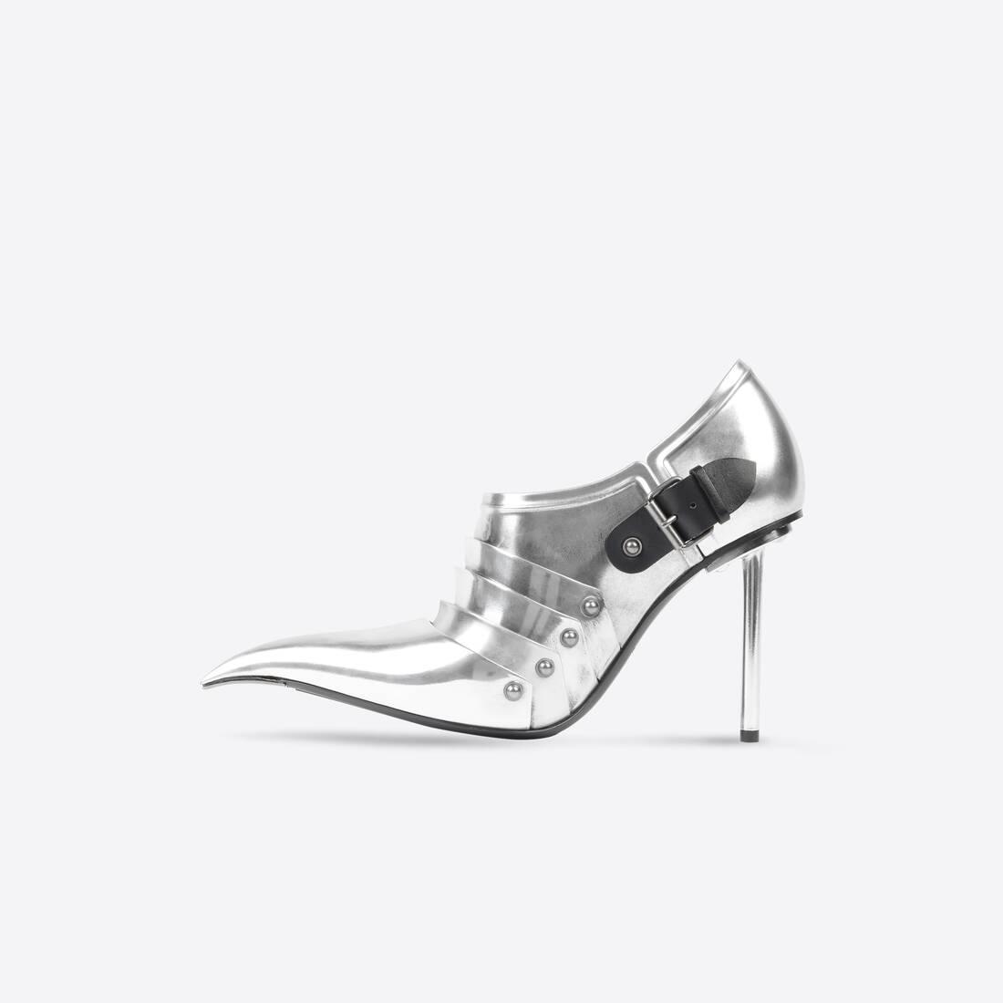 Balenciaga Cagole 70 metallic leather ankle boots  Harvey Nichols