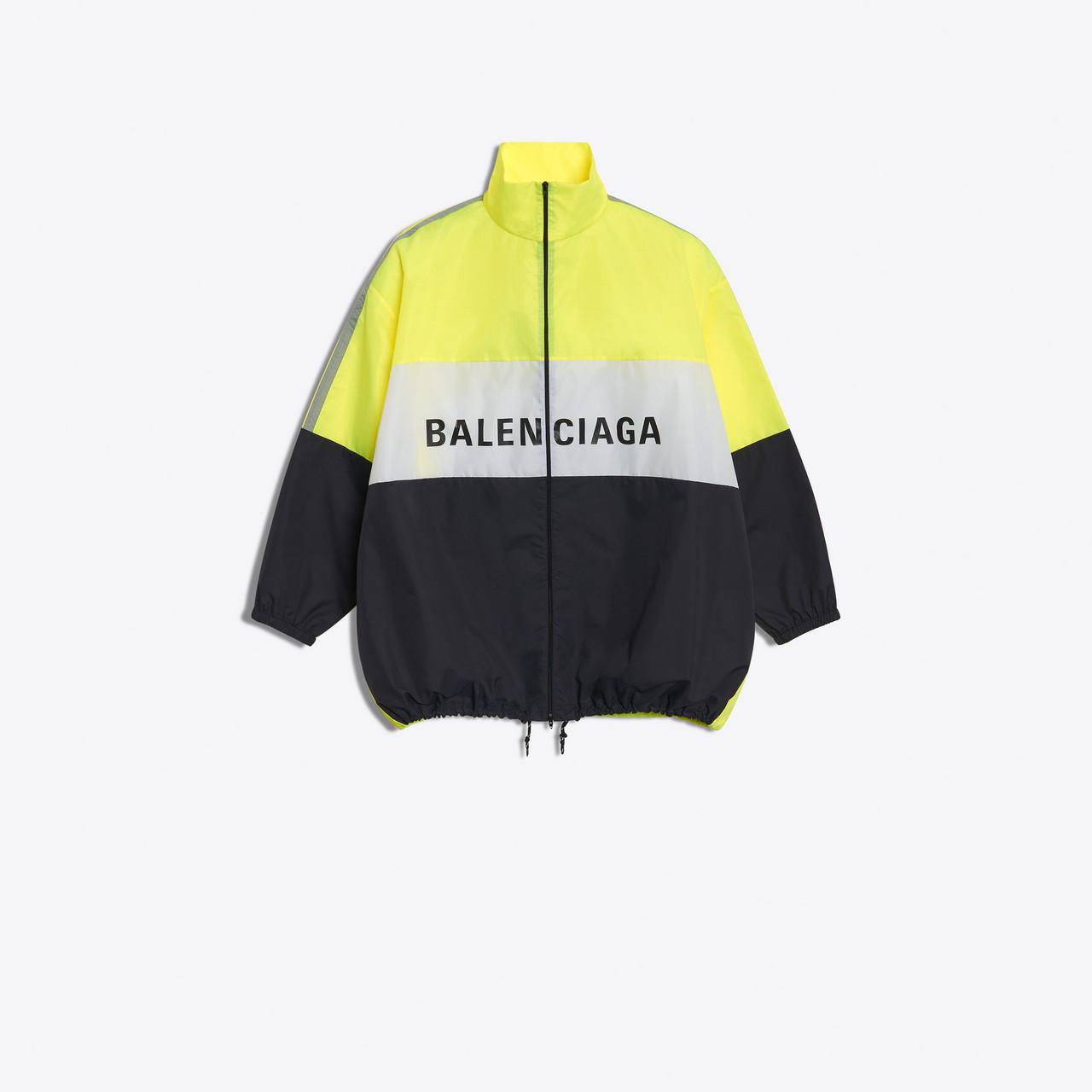 balenciaga tracksuit nylon jacket logo