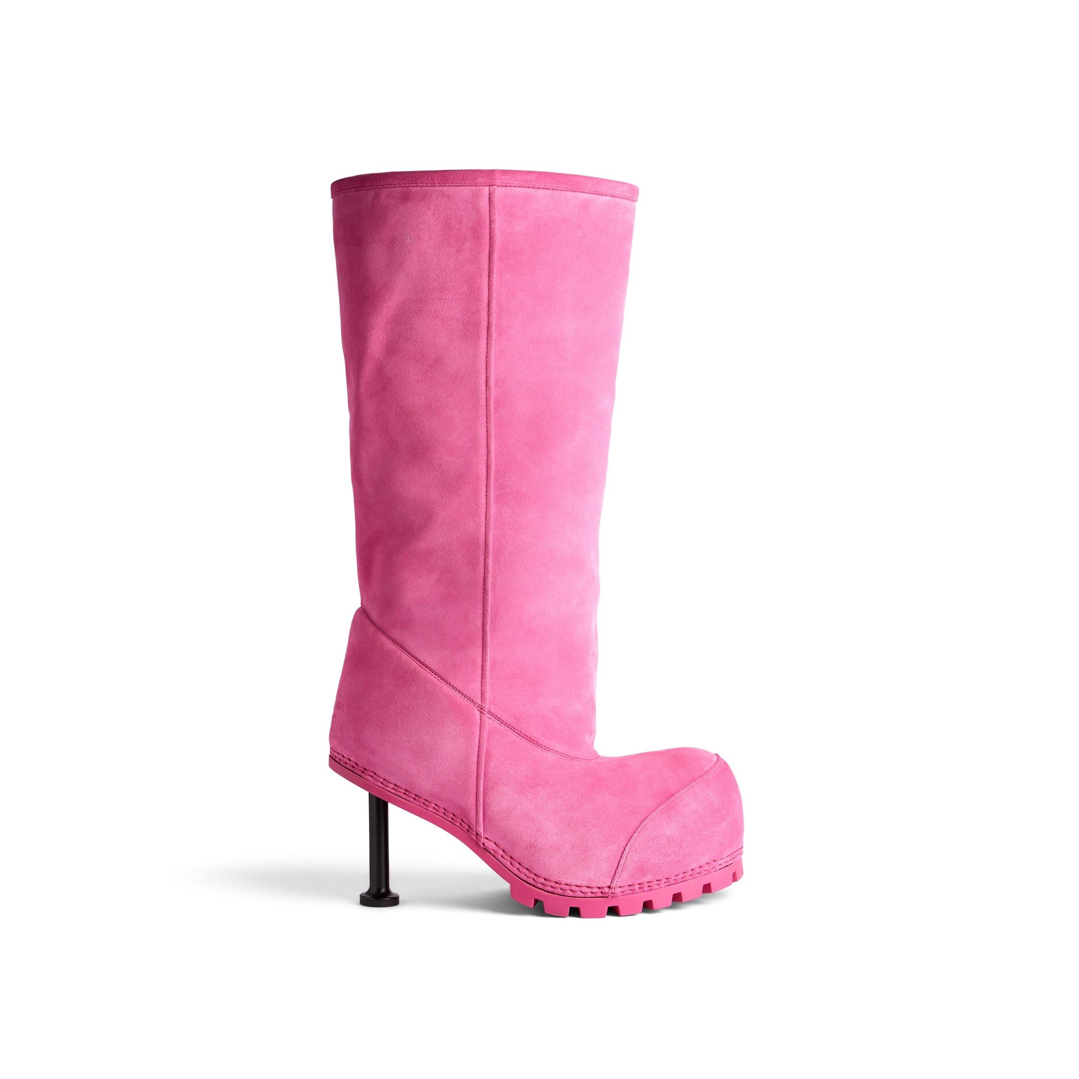 Balenciaga Alaska Fur 90Mm High Boot in Pink | Lyst Balenciaga Alaska Fur 90Mm High Boot in Pink | Lyst