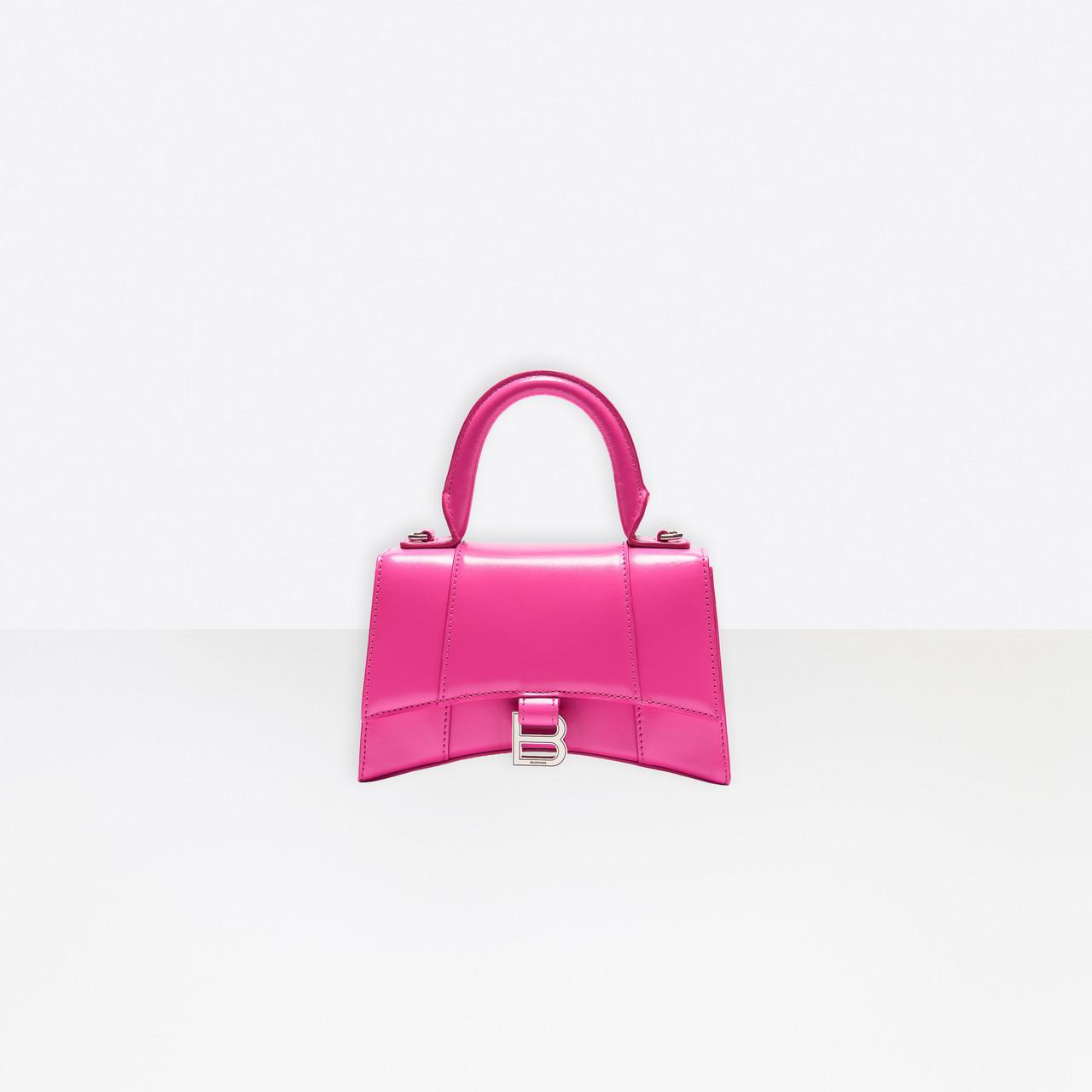 Bolso pequeño con forma de reloj de arena y asa en la parte superior  Balenciaga de Cuero de color Rosa | Lyst