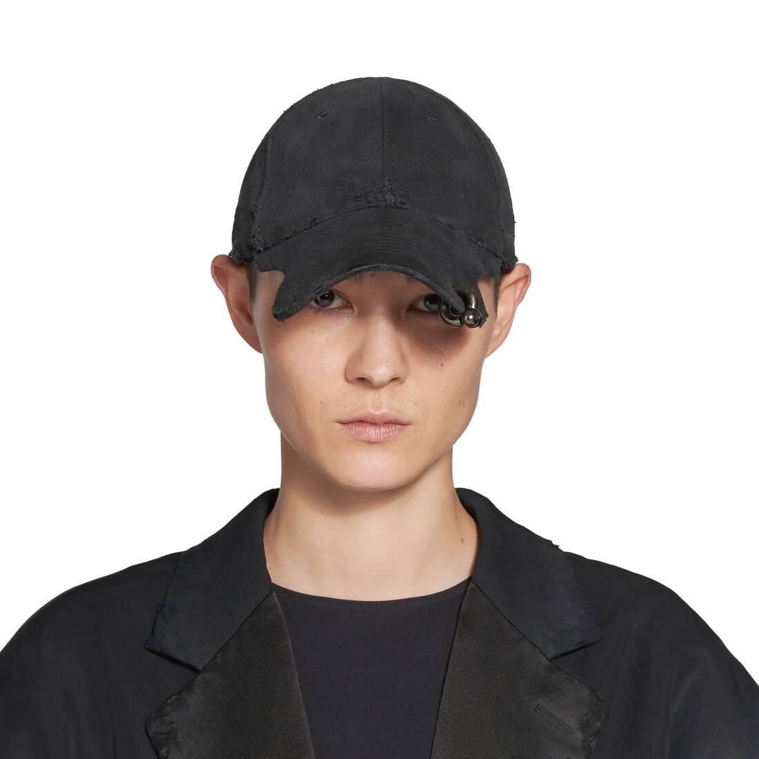 Balenciaga Heavy Piercing Cap in Black | Lyst Balenciaga Heavy Piercing Cap in Black | Lyst