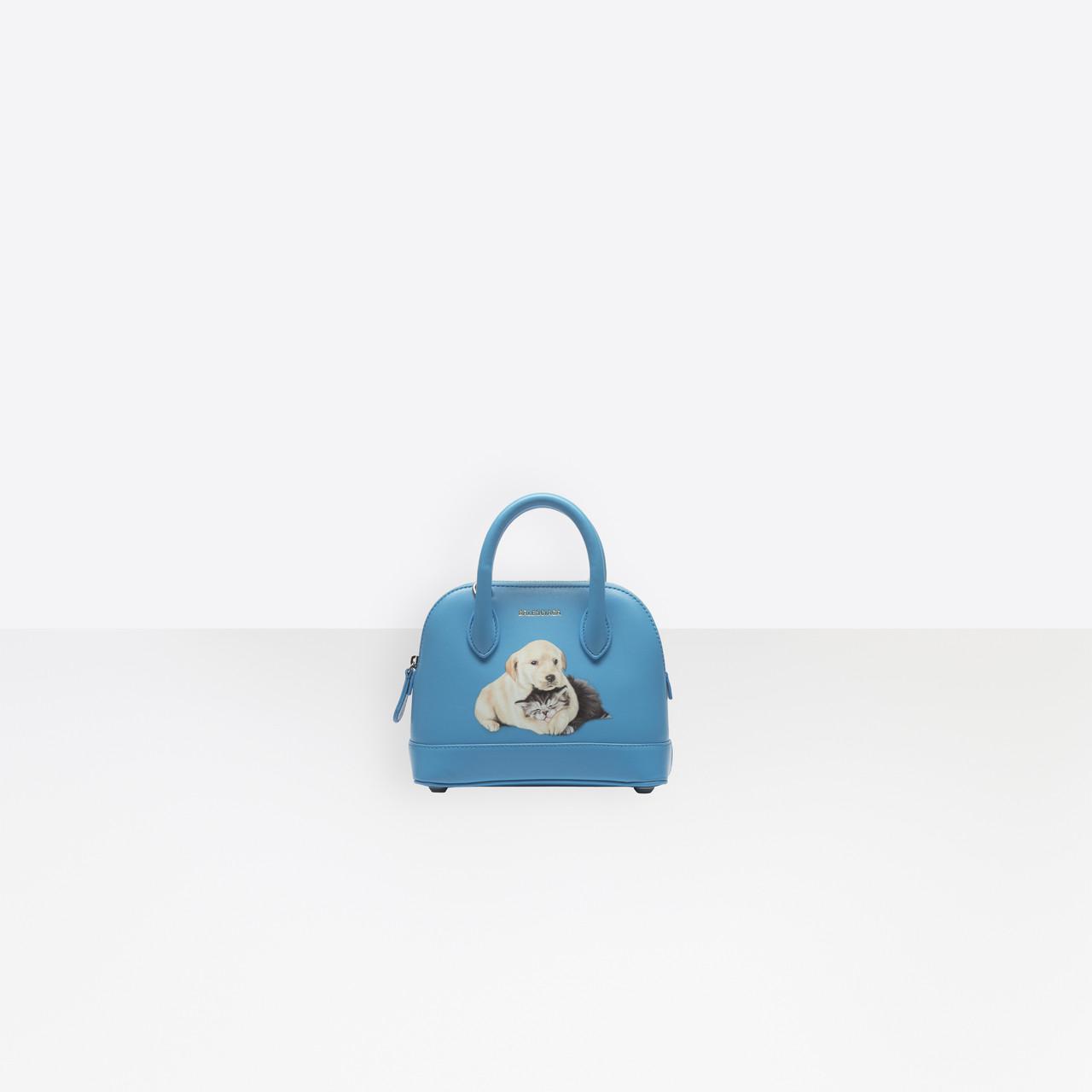 Balenciaga Puppy And Kitten Ville Top Handle Xxs in Blue | Lyst