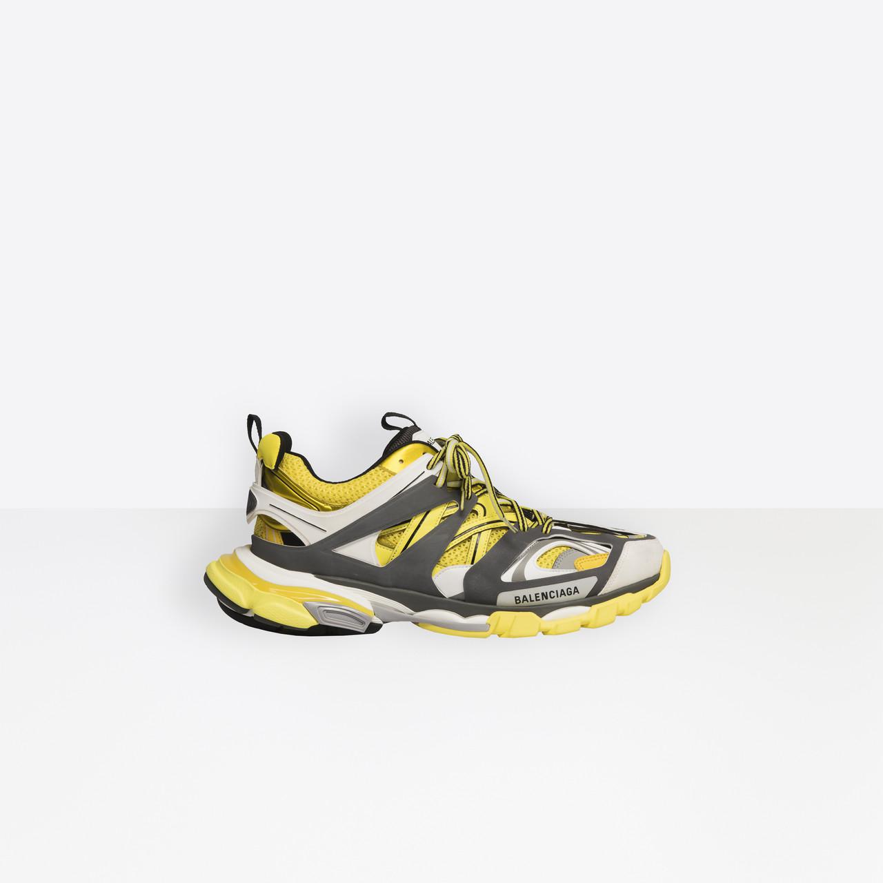 indhente kaste Remission Balenciaga Rubber Track Trainers in Yellow/ Grey (Yellow) for Men - Lyst