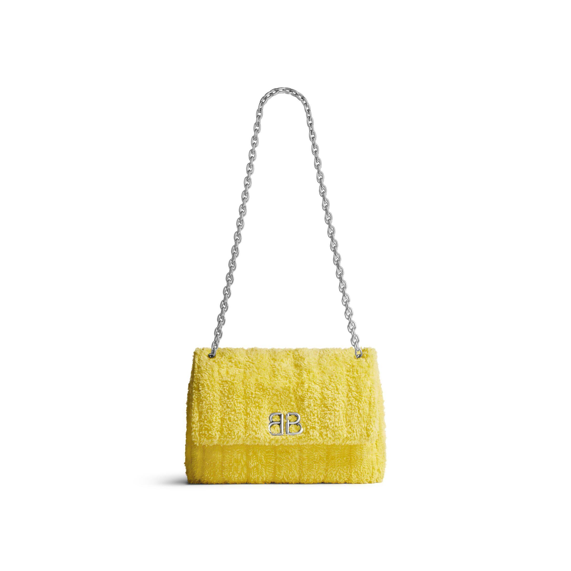 【BALENCIAGA】MONACO ミニバッグ キルテッドタオルファブリック BALENCIAGA】MONACO ミニバッグ キルテッドタオルファブリック