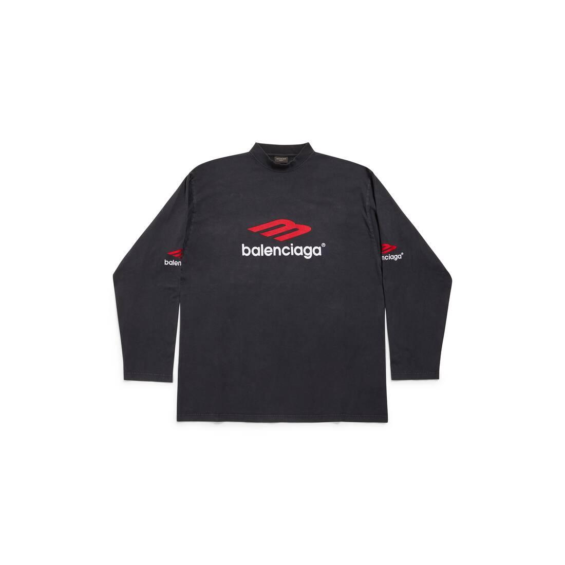 Balenciaga 3b Sports Icon Long Sleeve T-shirt Oversized in for | Lyst