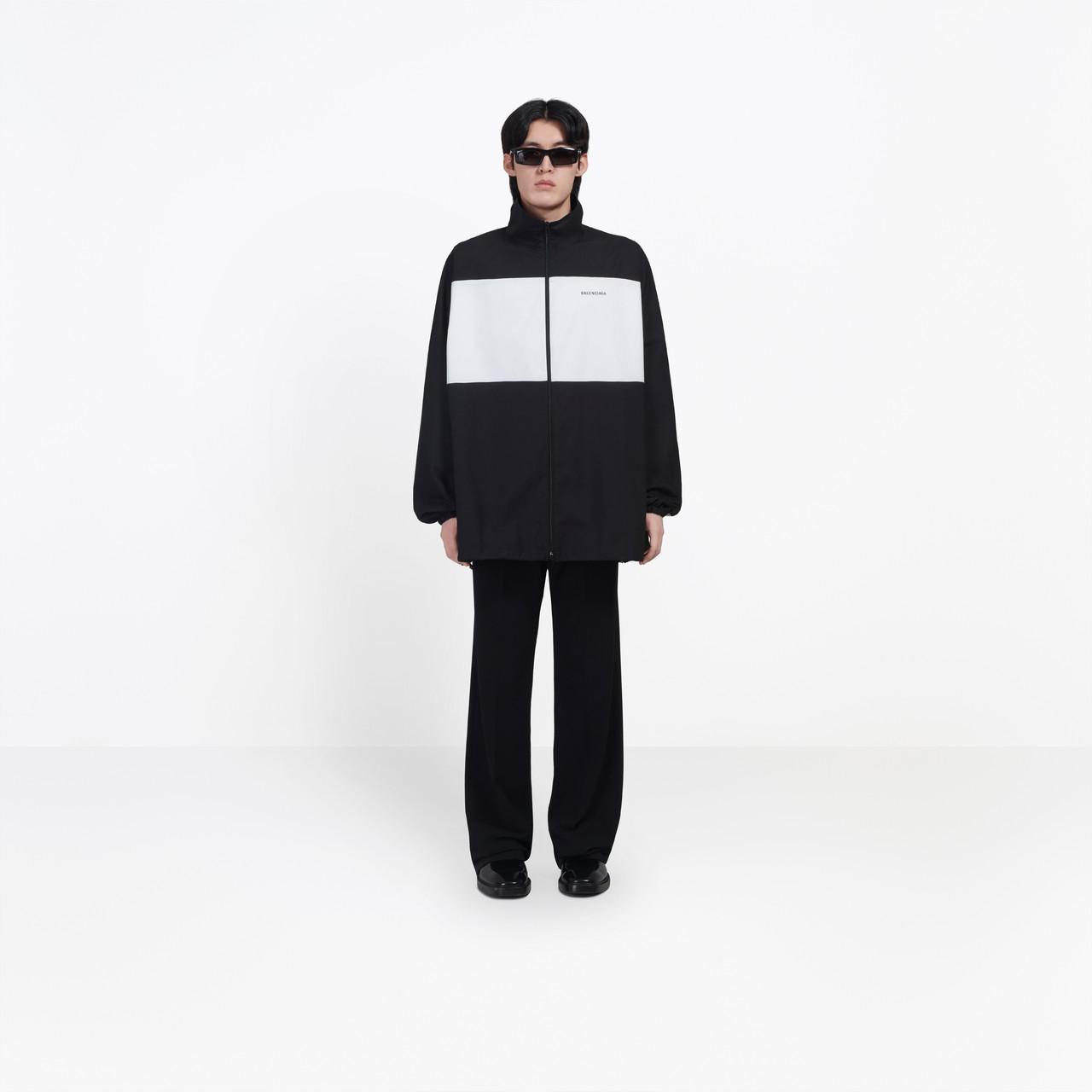 black and white balenciaga jacket